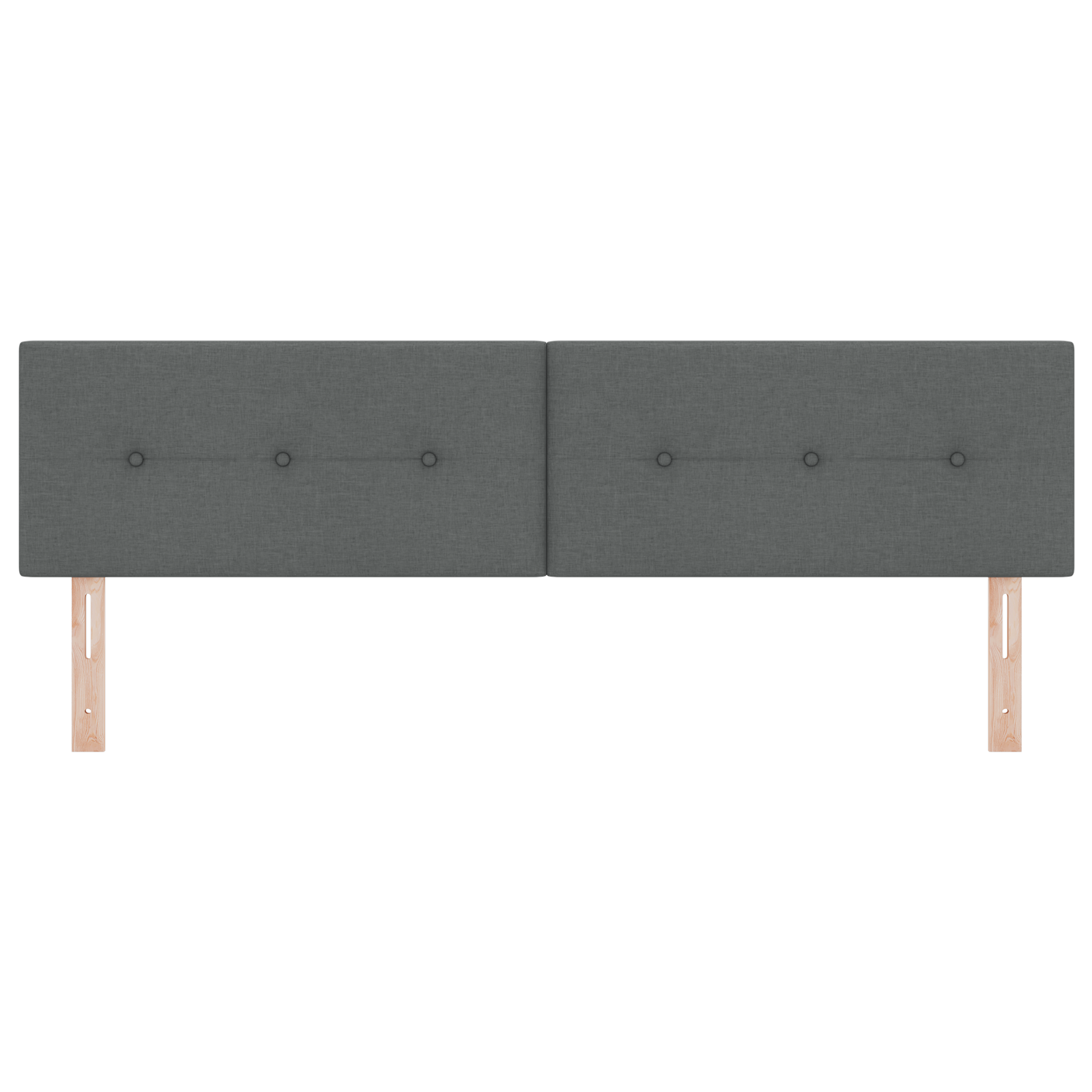 vidaXL Cap de pat LED gri închis cu butoane capitonate de 90 cm, din țesătură.