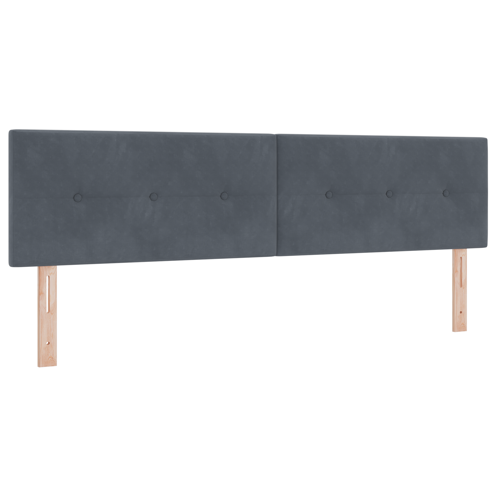 vidaXL Cap de Pat LED Tapitat Gri Închis 180 cm Catifea vidaXL Cap de Pat LED Tapitat Gri Închis 180 cm Catifea
