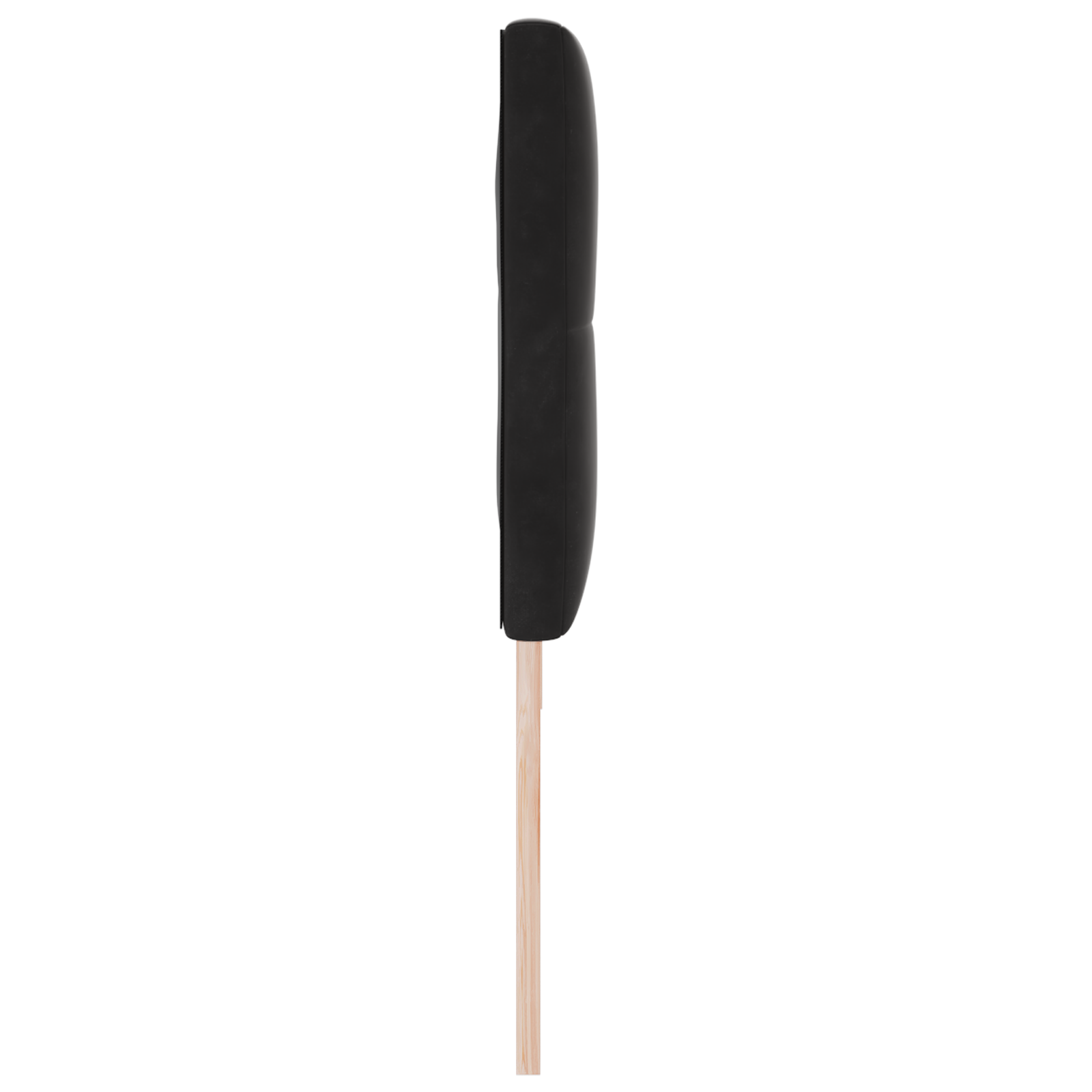 Cap de pat LED vidaXL, buton capitonat, negru, 90 cm, catifea