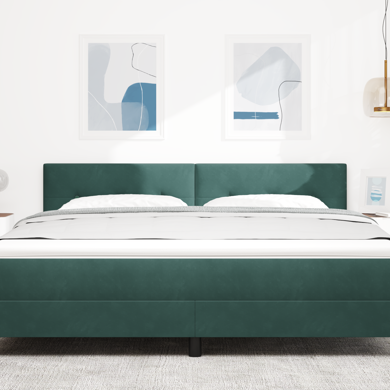 vidaXL Tăblie cap cu lumini cu bandă LED Ajustabil Verde 90 cm Catifea vidaXL Tăblie cap cu lumini cu bandă LED Ajustabil Verde 90 cm Catifea