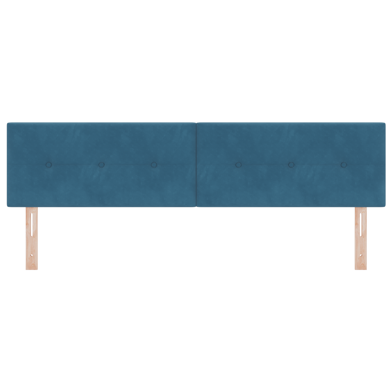 vidaXL Tăblie cap cu lumini cu bandă LED albastru 90 cm Catifea