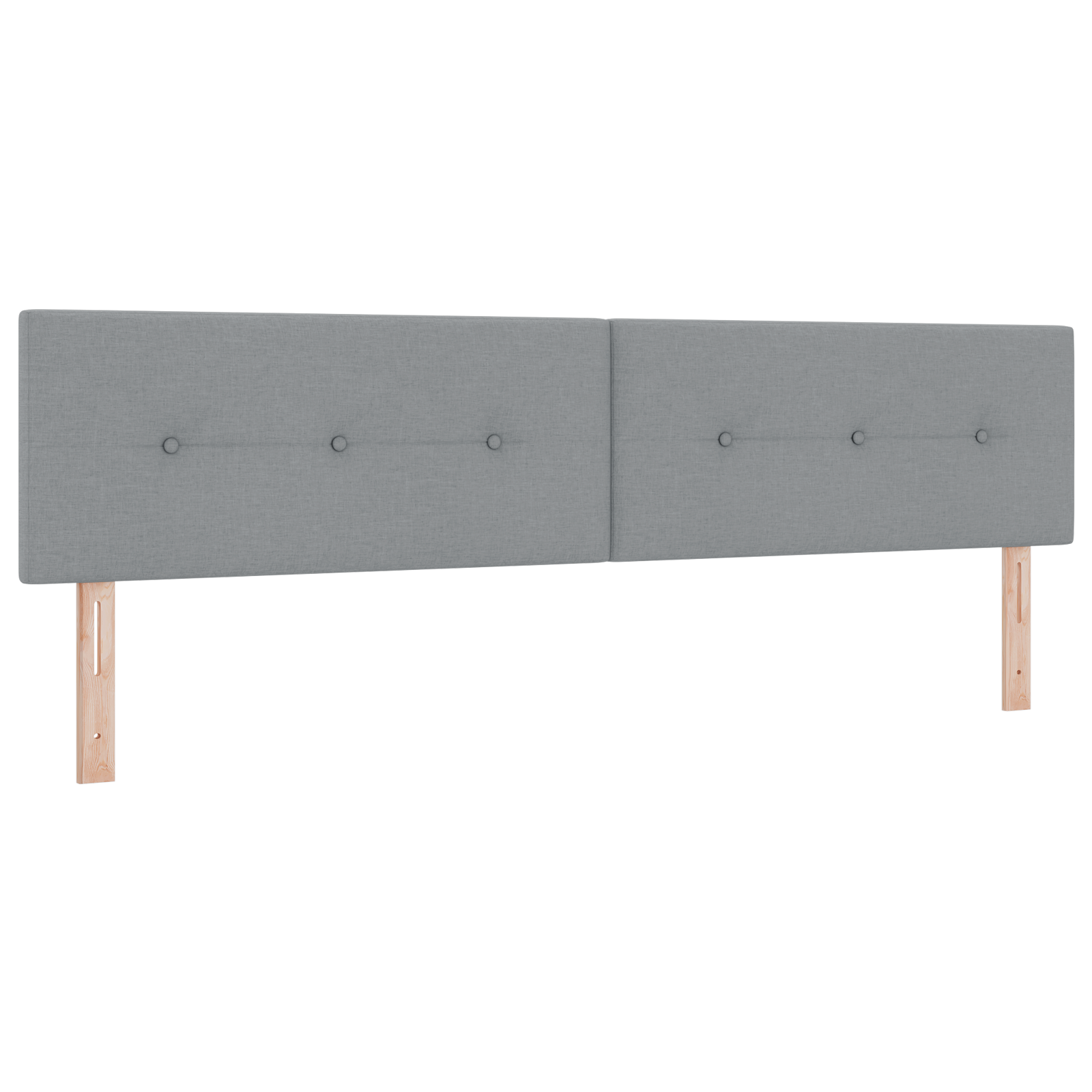 vidaXL Cap de pat LED gri deschis, tapițat și cu butoni, 100 cm, țesătură. vidaXL Cap de pat LED gri deschis, tapițat și cu butoni, 100 cm, țesătură.