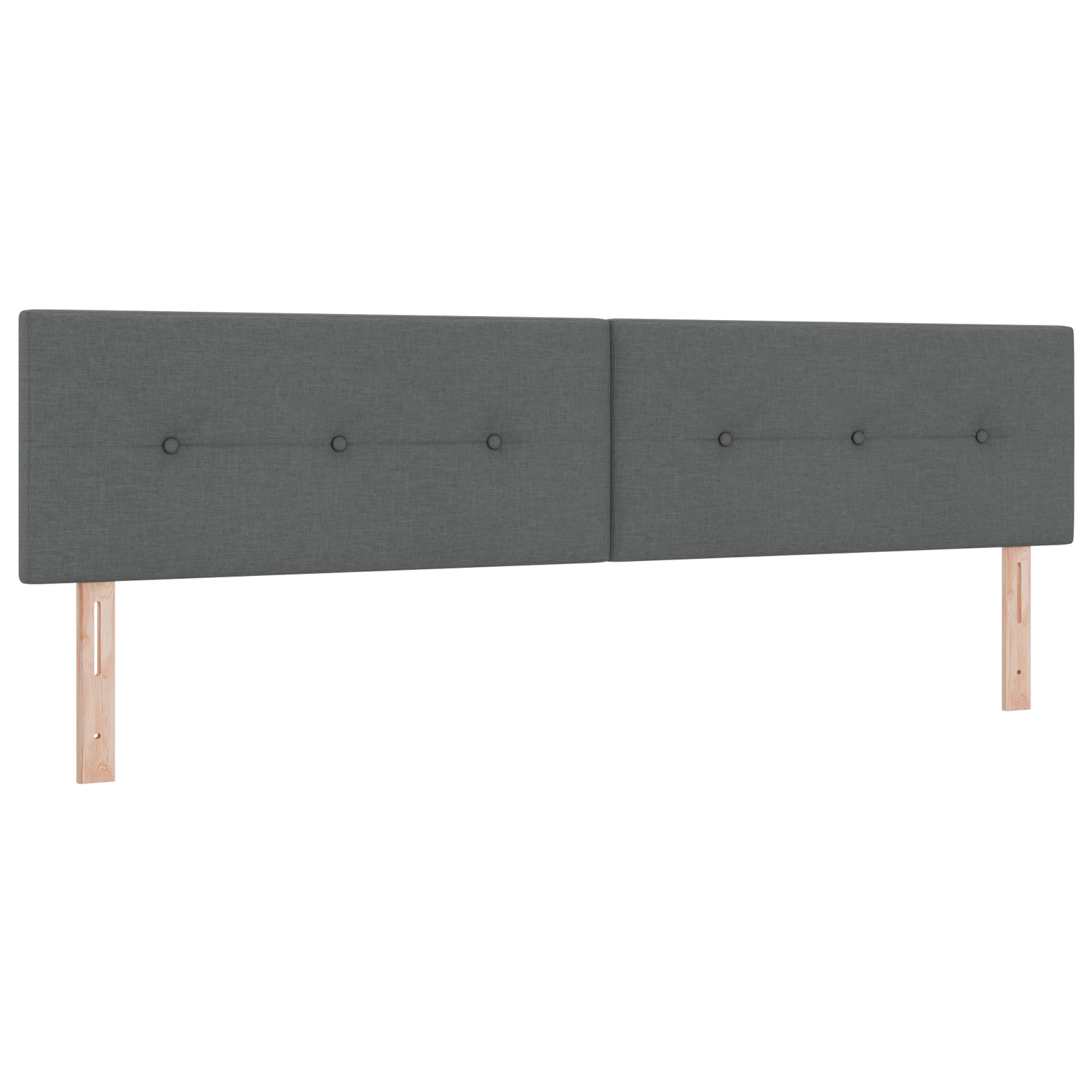 vidaXL Cap de pat LED gri închis cu butoane, 100 cm, din material textil. vidaXL Cap de pat LED gri închis cu butoane, 100 cm, din material textil.