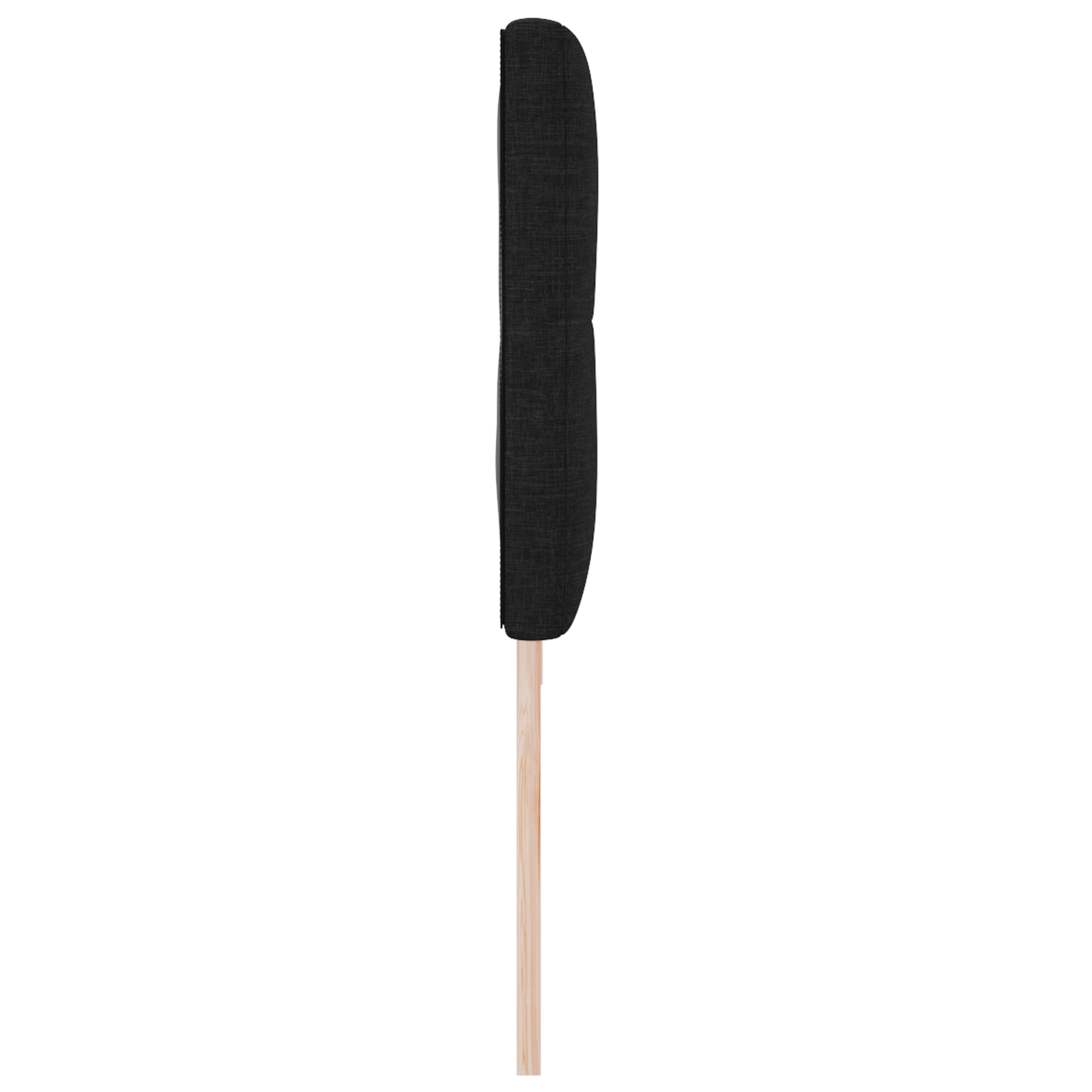 vidaXL Capitonat LED de pat cu butoane negre, 100 cm, țesătură .