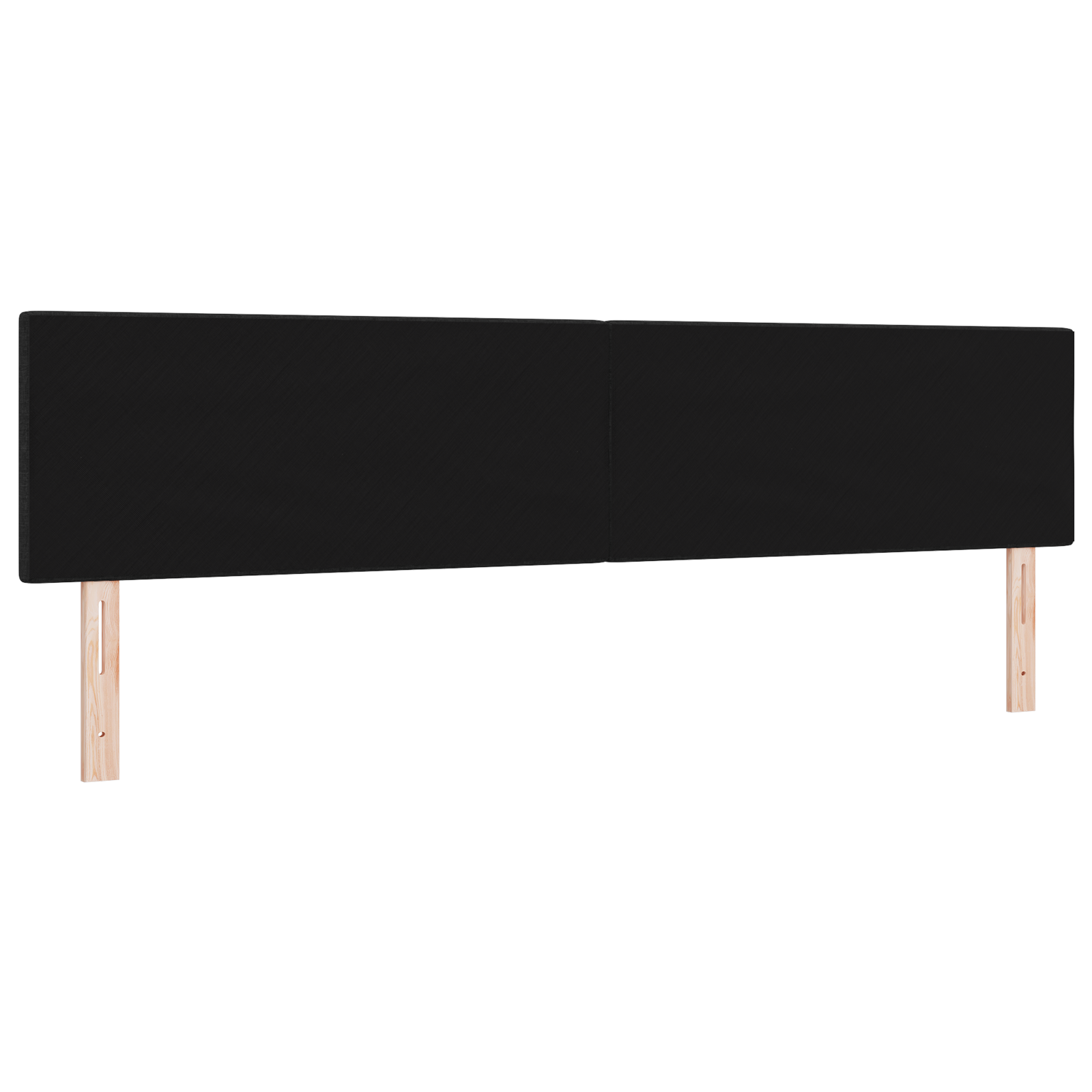 vidaXL Capitonat LED de pat cu butoane negre, 100 cm, țesătură .