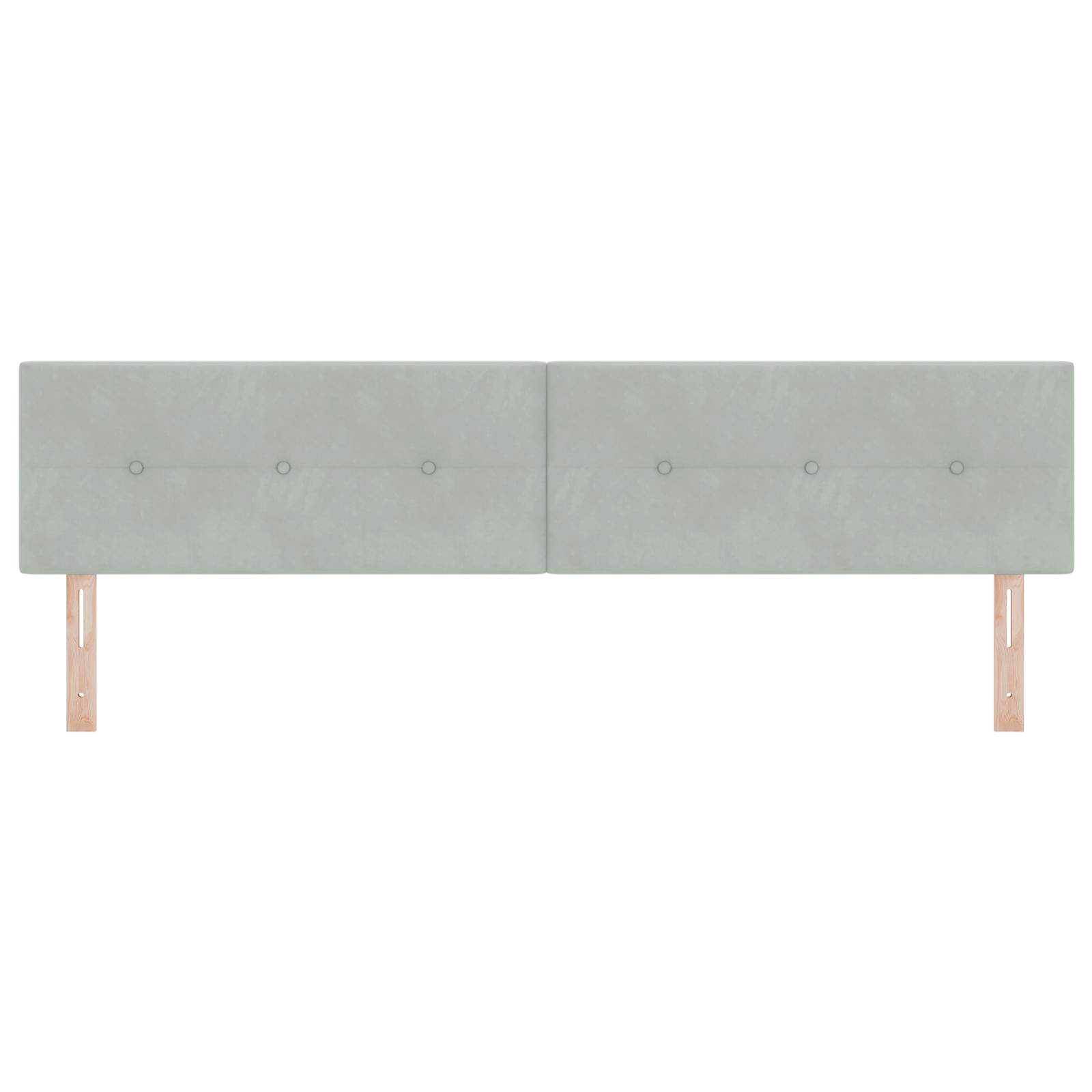 vidaXL Cap de pat LED cu buton, catifea gri deschis, 100 cm vidaXL Cap de pat LED cu buton, catifea gri deschis, 100 cm
