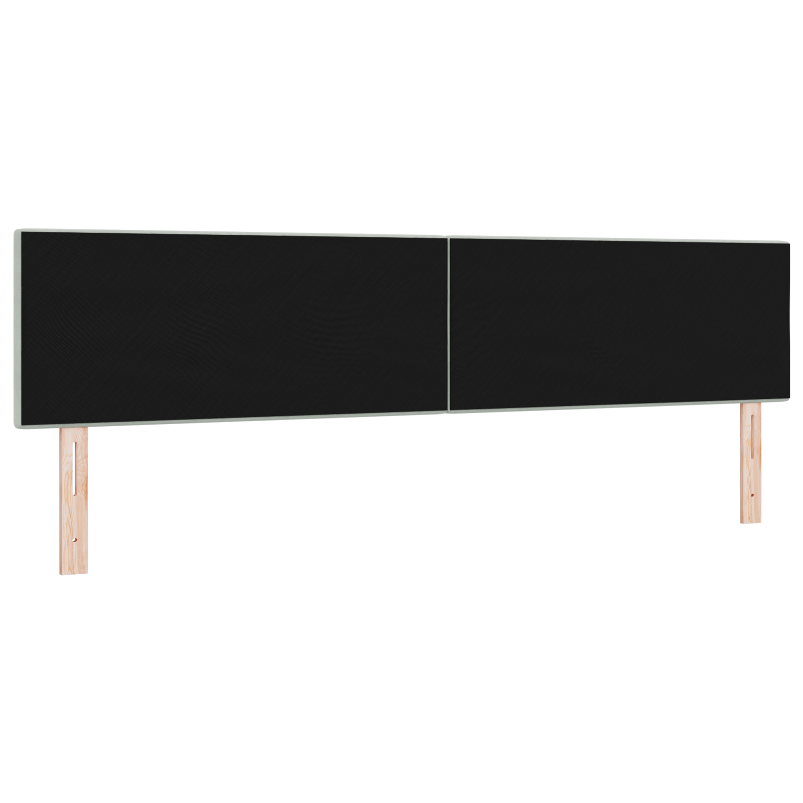 vidaXL Cap de pat LED cu buton, catifea gri deschis, 100 cm vidaXL Cap de pat LED cu buton, catifea gri deschis, 100 cm
