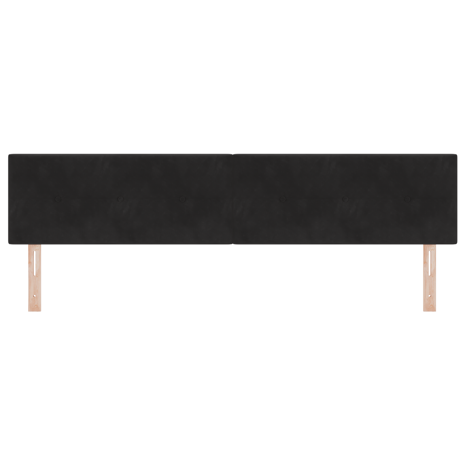 vidaXL Tăblie cap cu lumini cu bandă LED Negru 100 cm Catifea
