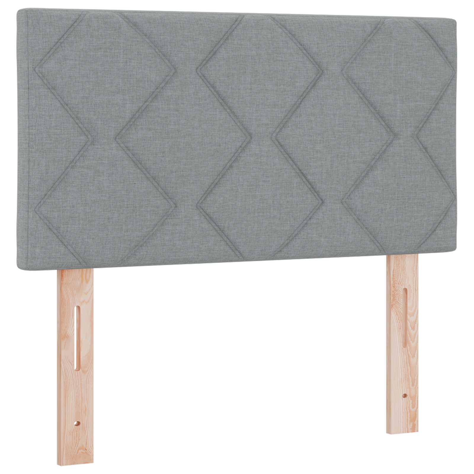 Tablă LED vidaXL cu Design Blocuri de Diamant Gri Deschis 80 cm Țesătură