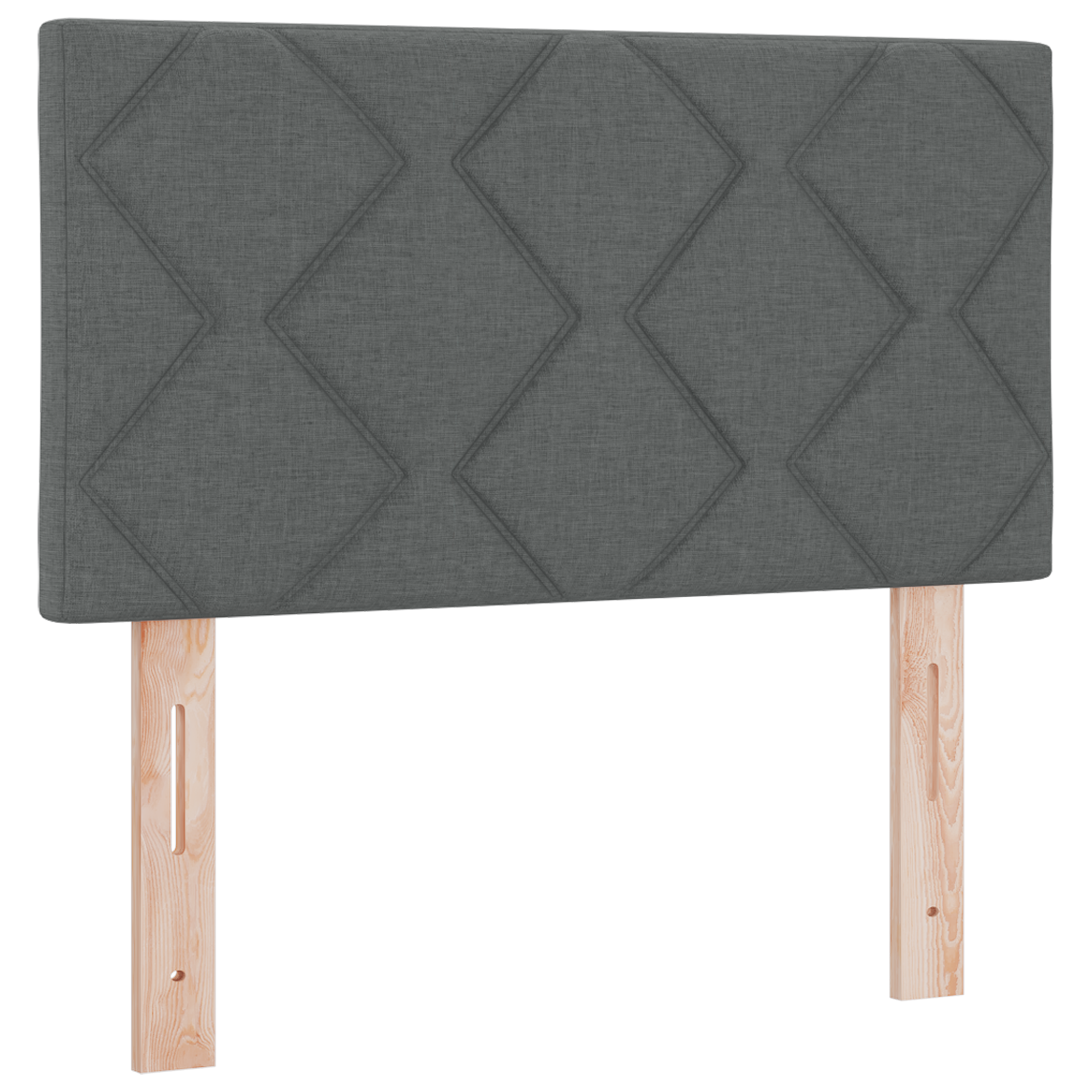 Cap de Pat LED vidaXL cu design de blocuri de diamant gri închis 80 cm țesătură Cap de Pat LED vidaXL cu design de blocuri de diamant gri închis 80 cm țesătură