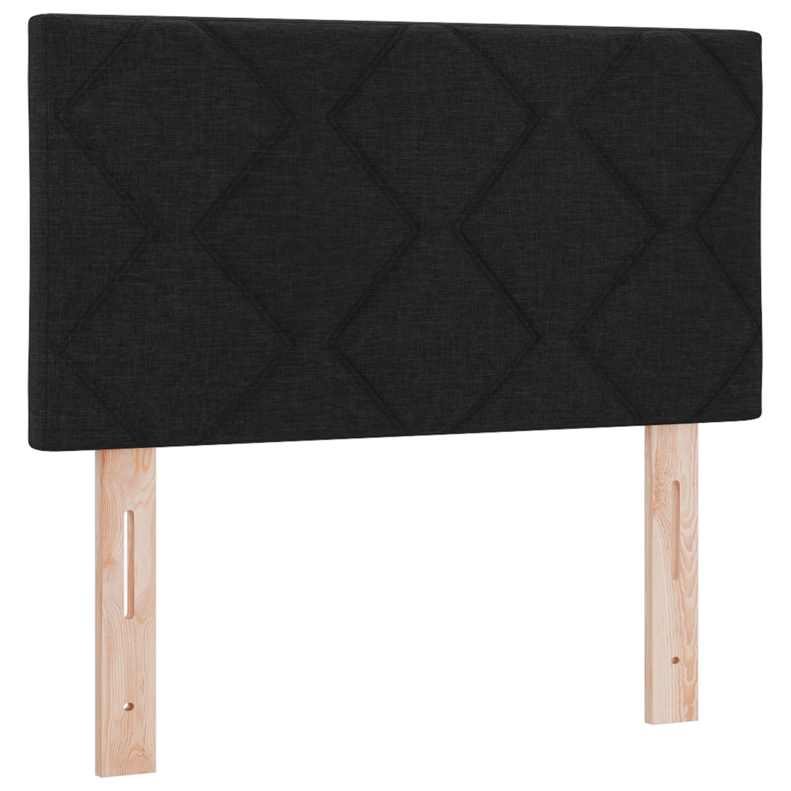 Tăblie LED vidaXL Design cu blocuri de diamante Negru 80 cm țesătură Tăblie LED vidaXL Design cu blocuri de diamante Negru 80 cm țesătură