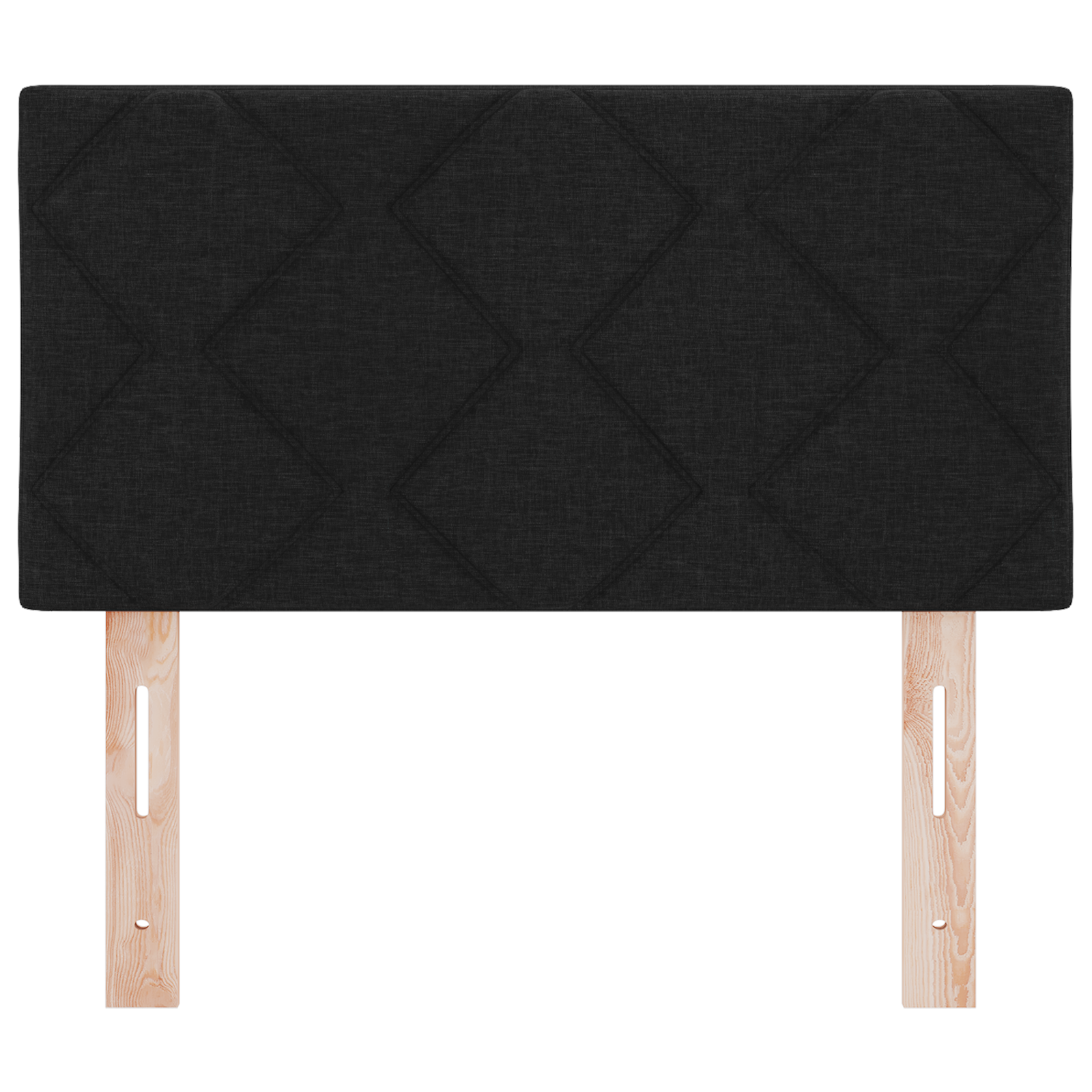 Tăblie LED vidaXL Design cu blocuri de diamante Negru 80 cm țesătură Tăblie LED vidaXL Design cu blocuri de diamante Negru 80 cm țesătură
