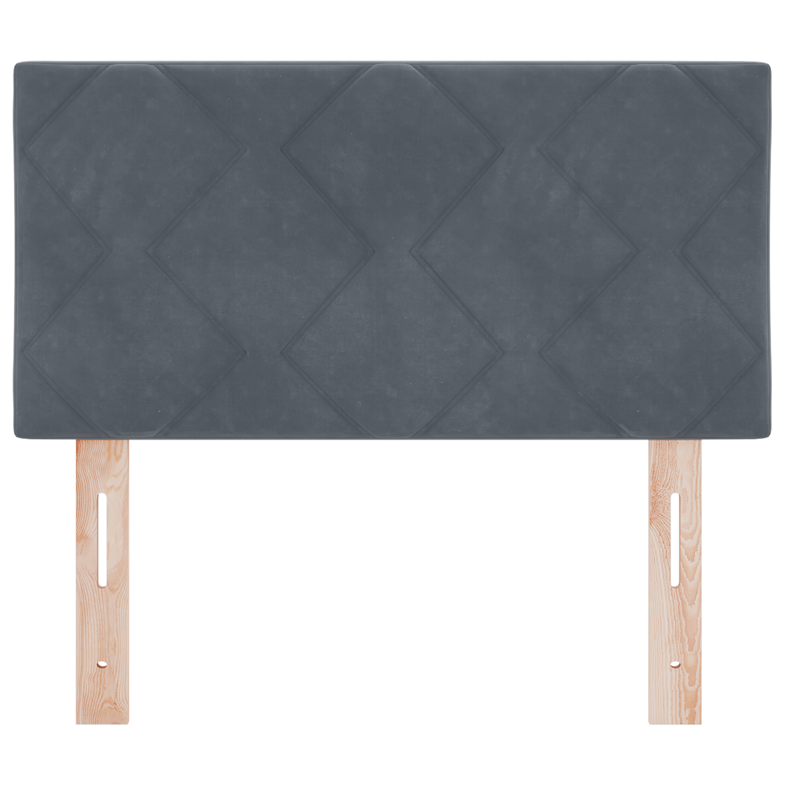 vidaXL Tête de lit LED, design blocuri de diamant, gri închis, 80 cm, velur vidaXL Tête de lit LED, design blocuri de diamant, gri închis, 80 cm, velur
