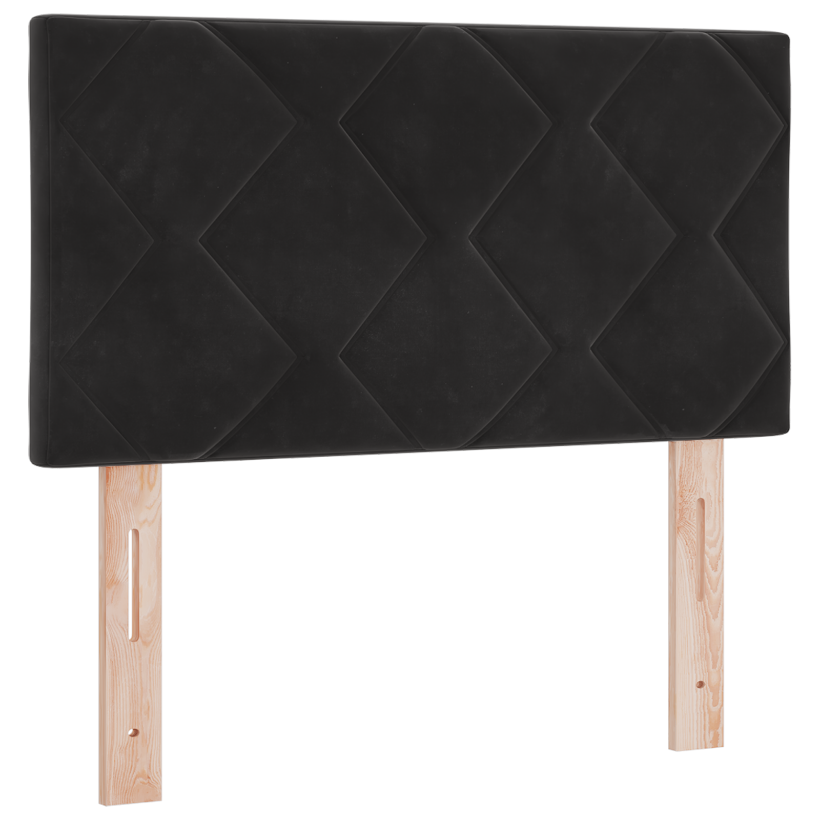 vidaXL Cap de Pat LED design blocuri de diamant negru 80 cm vidaXL Cap de Pat LED design blocuri de diamant negru 80 cm