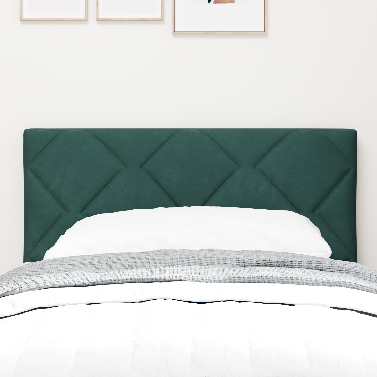 vidaXL Tăblie LED cu lumini cu bandă LED Verde închis 80 cm Catifea