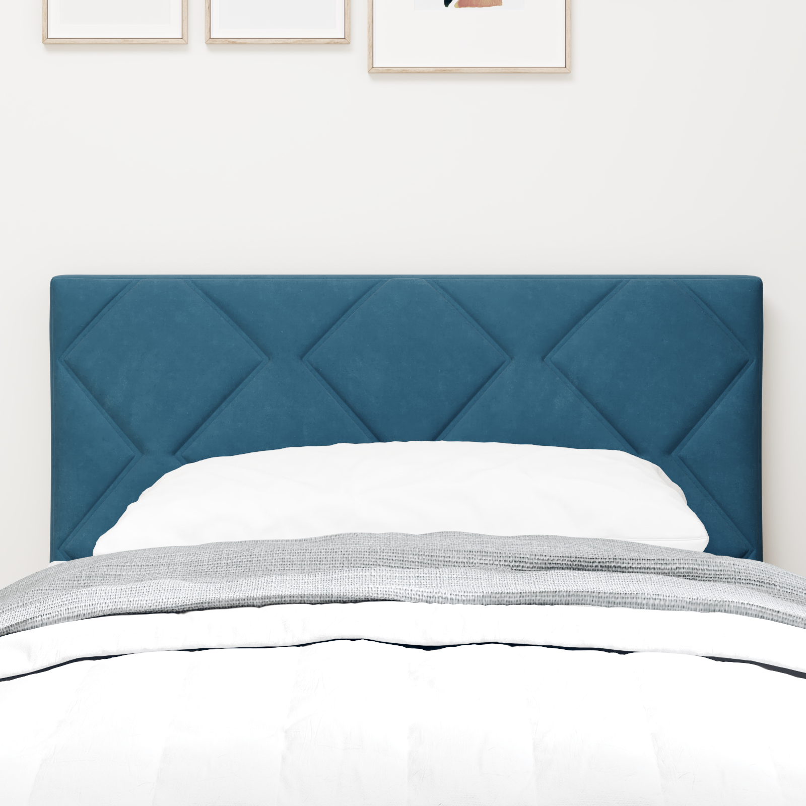 vidaXL Tăblie LED cu lumini cu bandă LED Albastru închis 80 cm Catifea vidaXL Tăblie LED cu lumini cu bandă LED Albastru închis 80 cm Catifea
