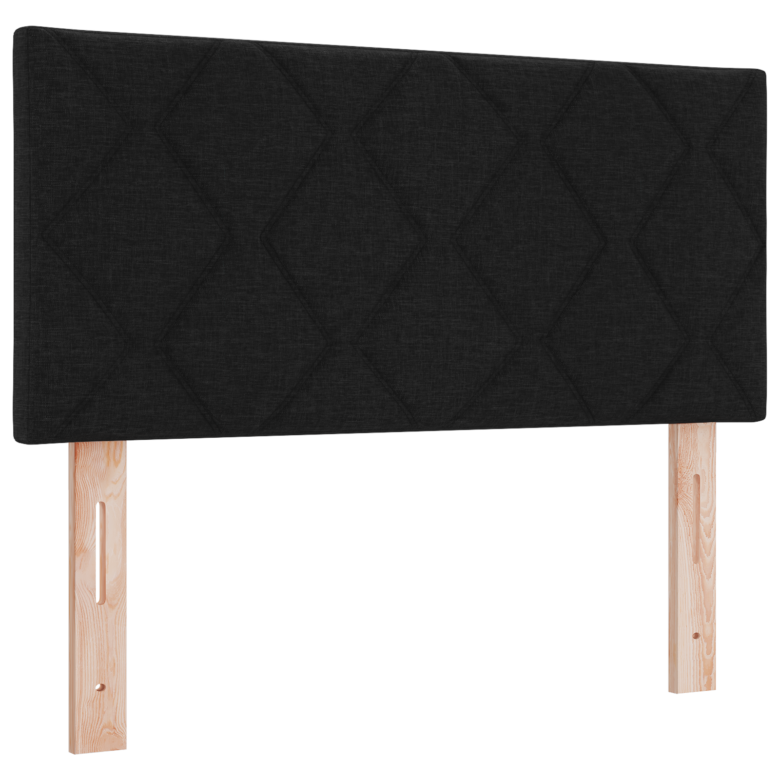 Cap de pat LED vidaXL cu design de blocuri diamantate Negru 90 cm Țesătură Cap de pat LED vidaXL cu design de blocuri diamantate Negru 90 cm Țesătură