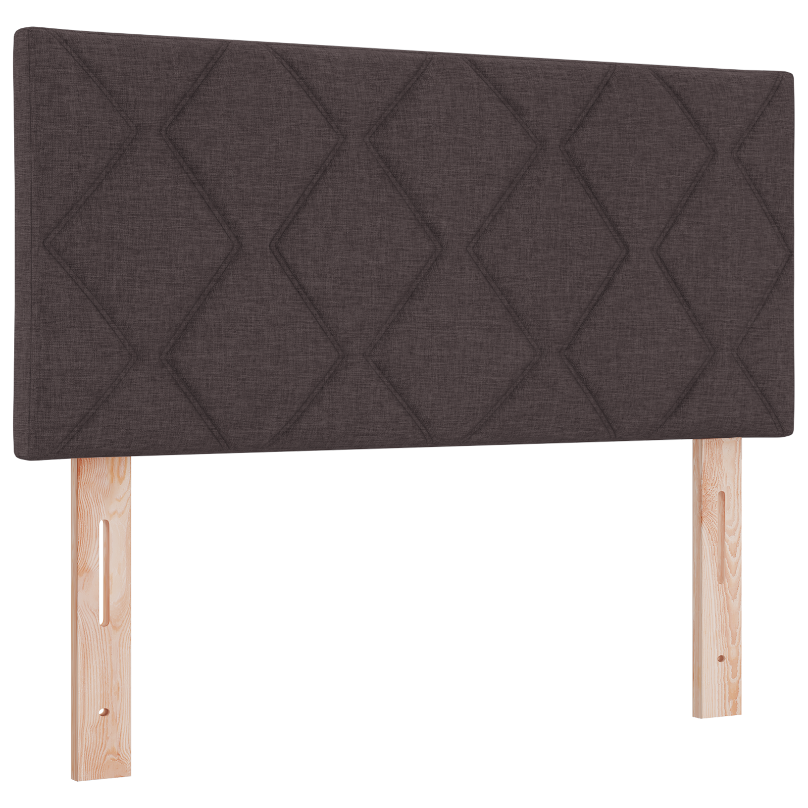 Tăblie LED vidaXL Design Blocuri cu Diamant Maro închis 90 cm Țesătură