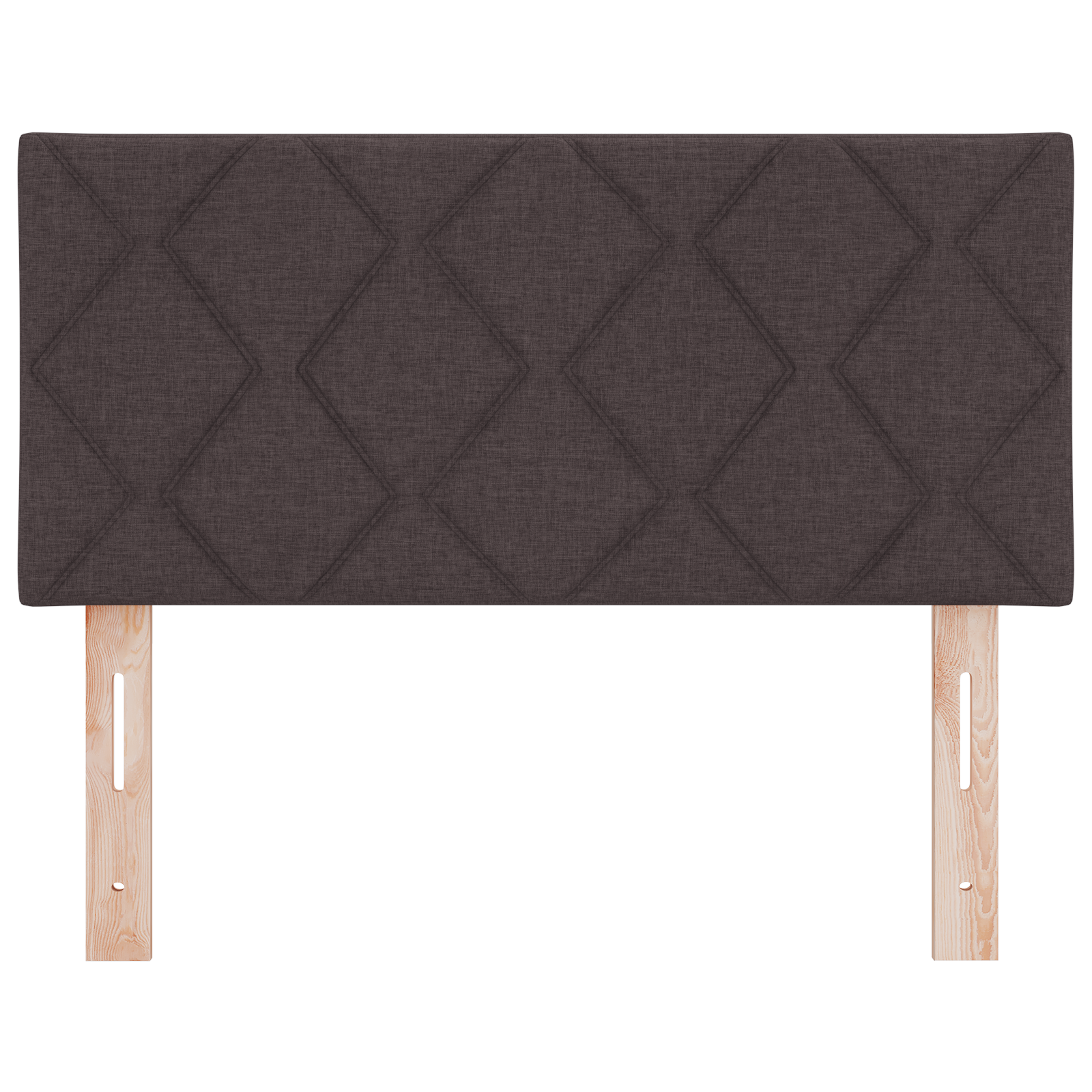 Tăblie LED vidaXL Design Blocuri cu Diamant Maro închis 90 cm Țesătură