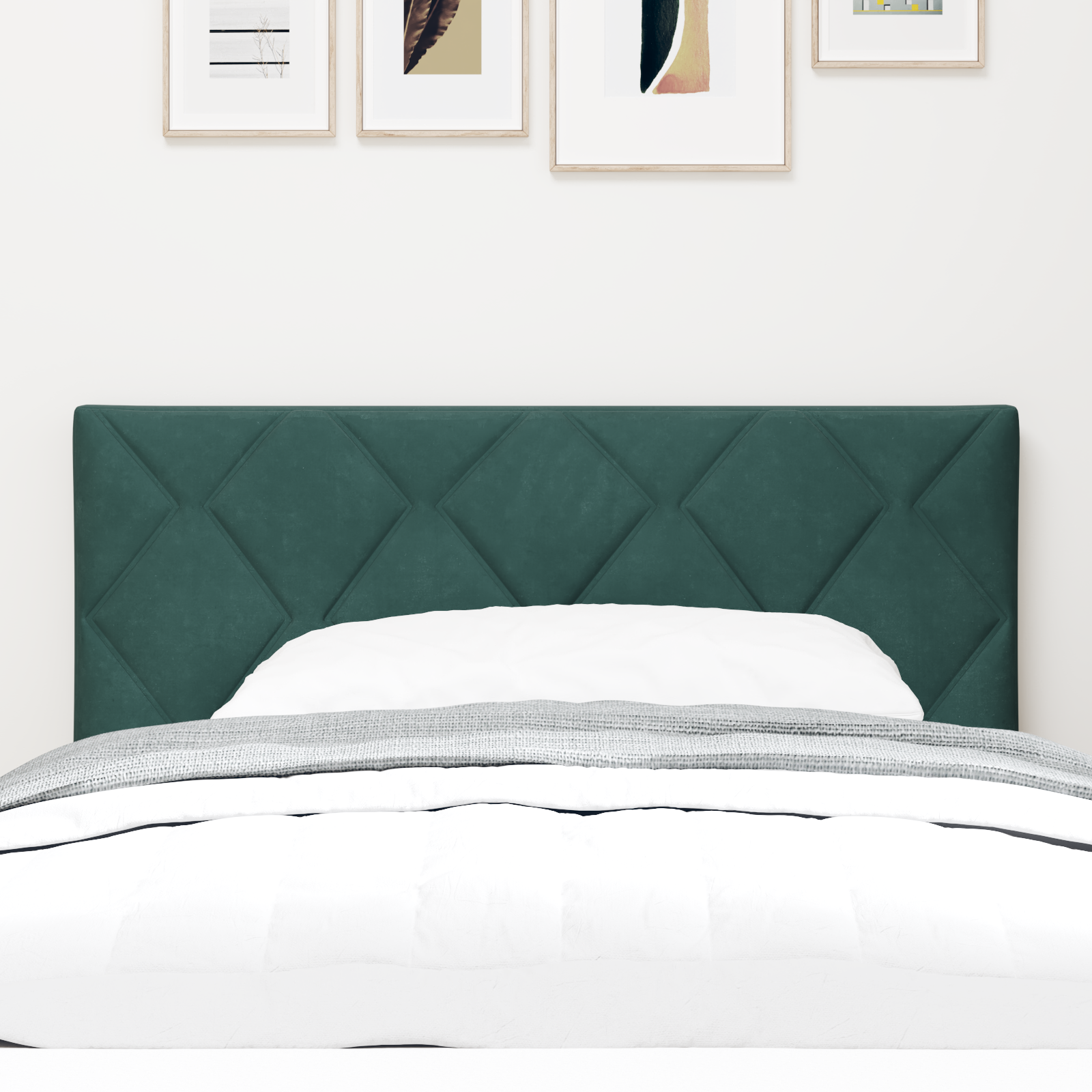 vidaXL Tăblie LED cu lumini cu bandă LED Verde închis 90 cm Catifea