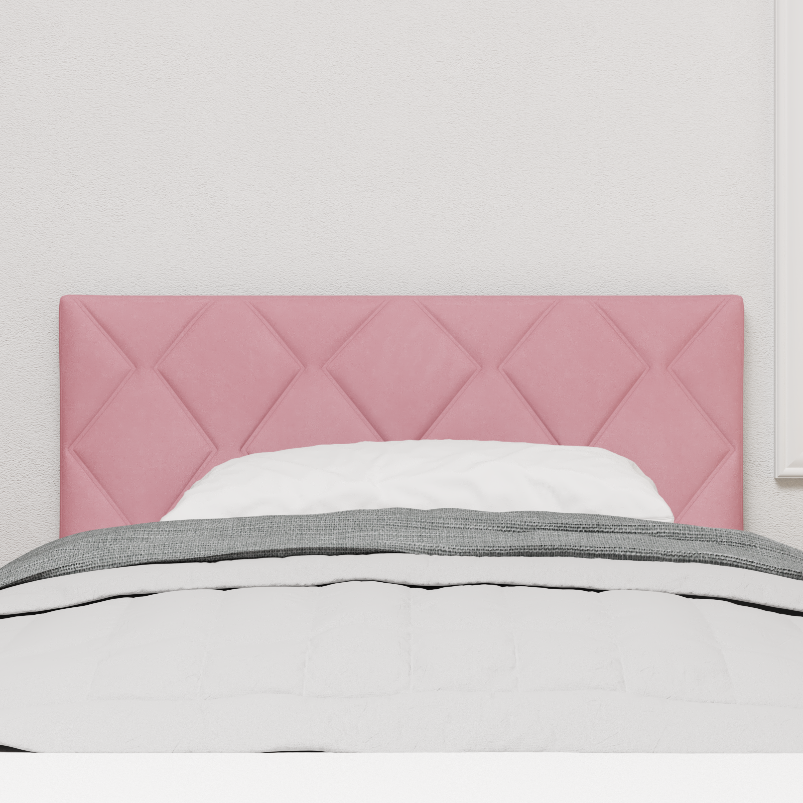 vidaXL Cap de pat LED design blocuri de diamant roz 90 cm vidaXL Cap de pat LED design blocuri de diamant roz 90 cm
