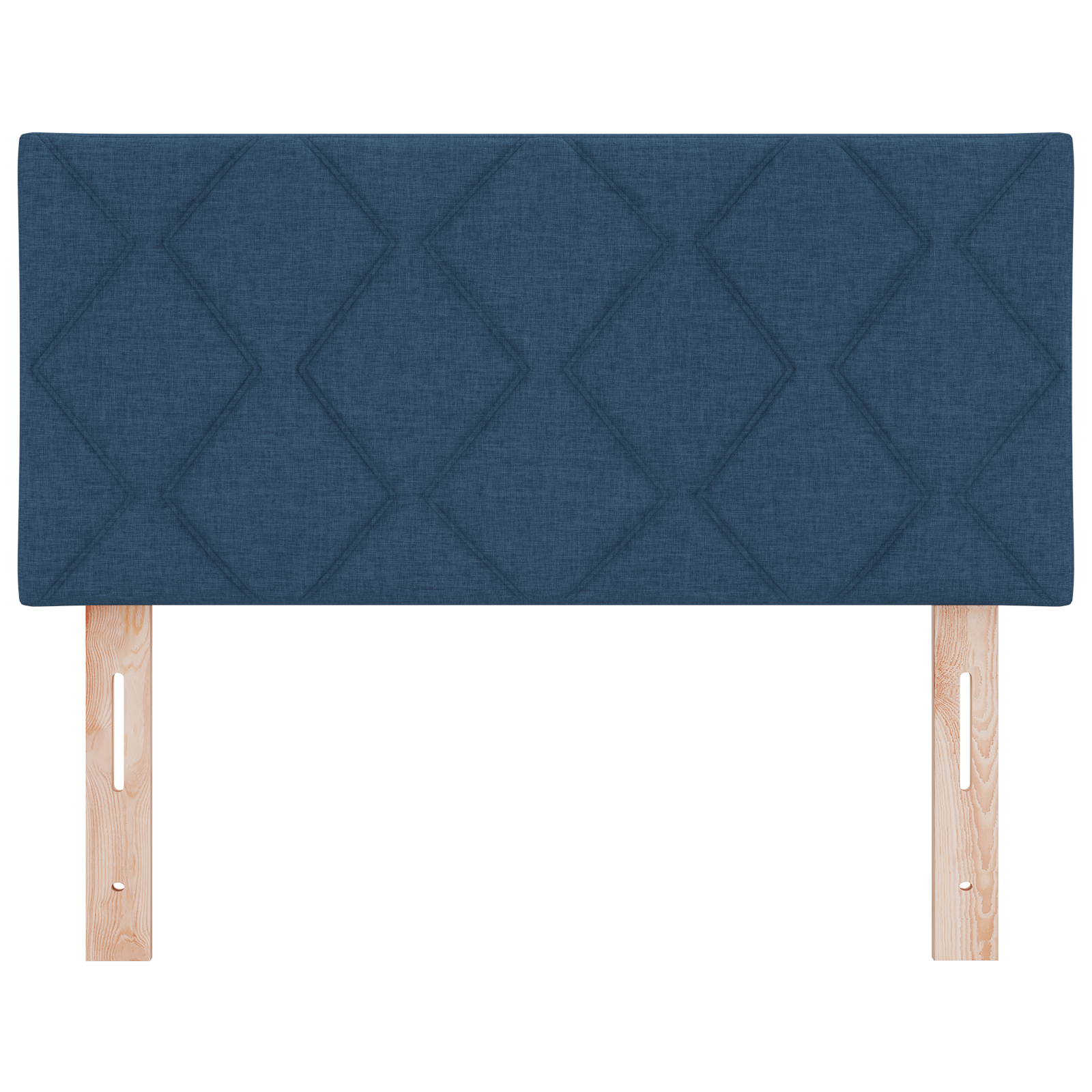 Cap headboard LED albastru cu design de blocuri de diamant, 100 cm din material textil Cap headboard LED albastru cu design de blocuri de diamant, 100 cm din material textil