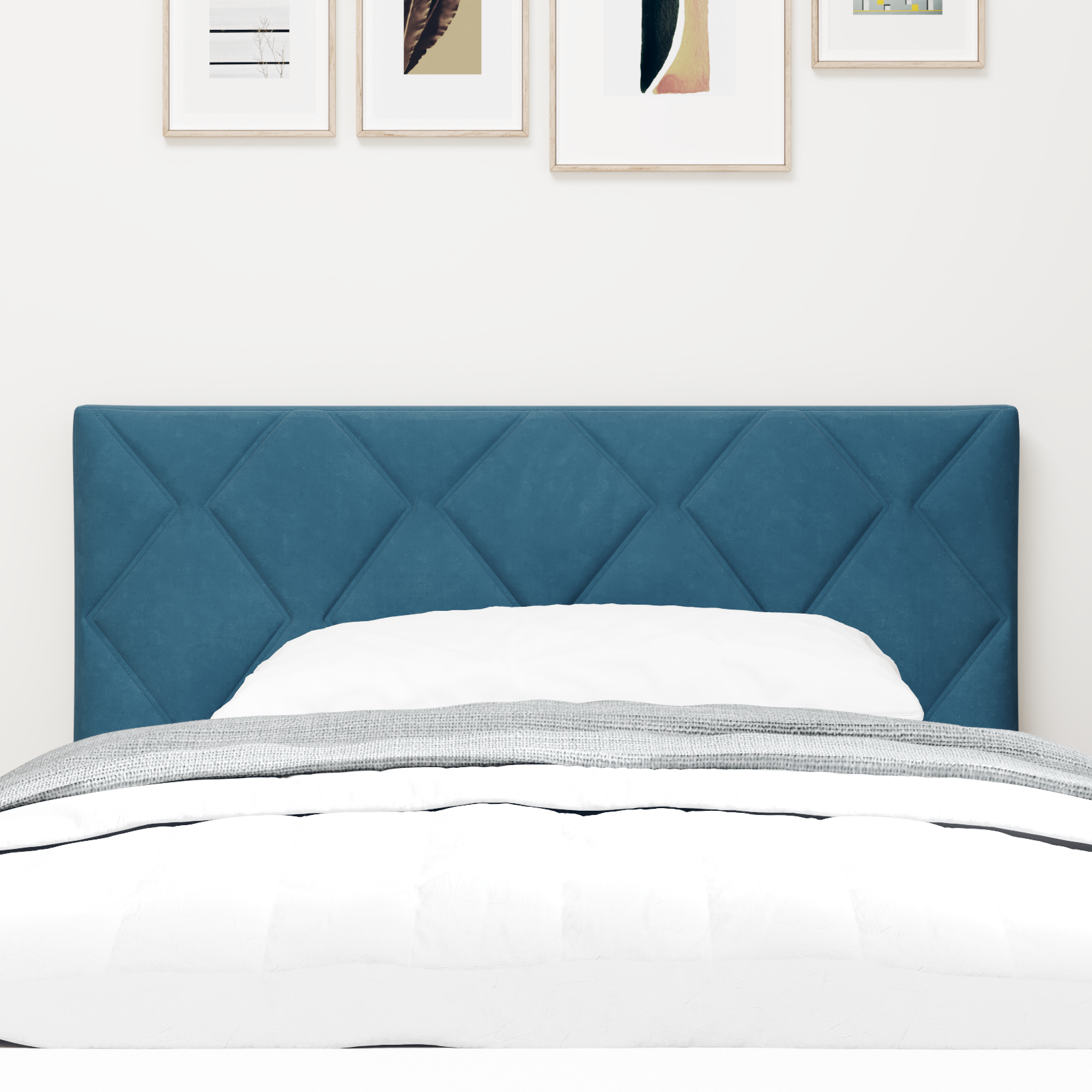vidaXL Cap de Pat LED cu Design Diamond, Albastru Întunecat, 100 cm, din Catifea vidaXL Cap de Pat LED cu Design Diamond, Albastru Întunecat, 100 cm, din Catifea