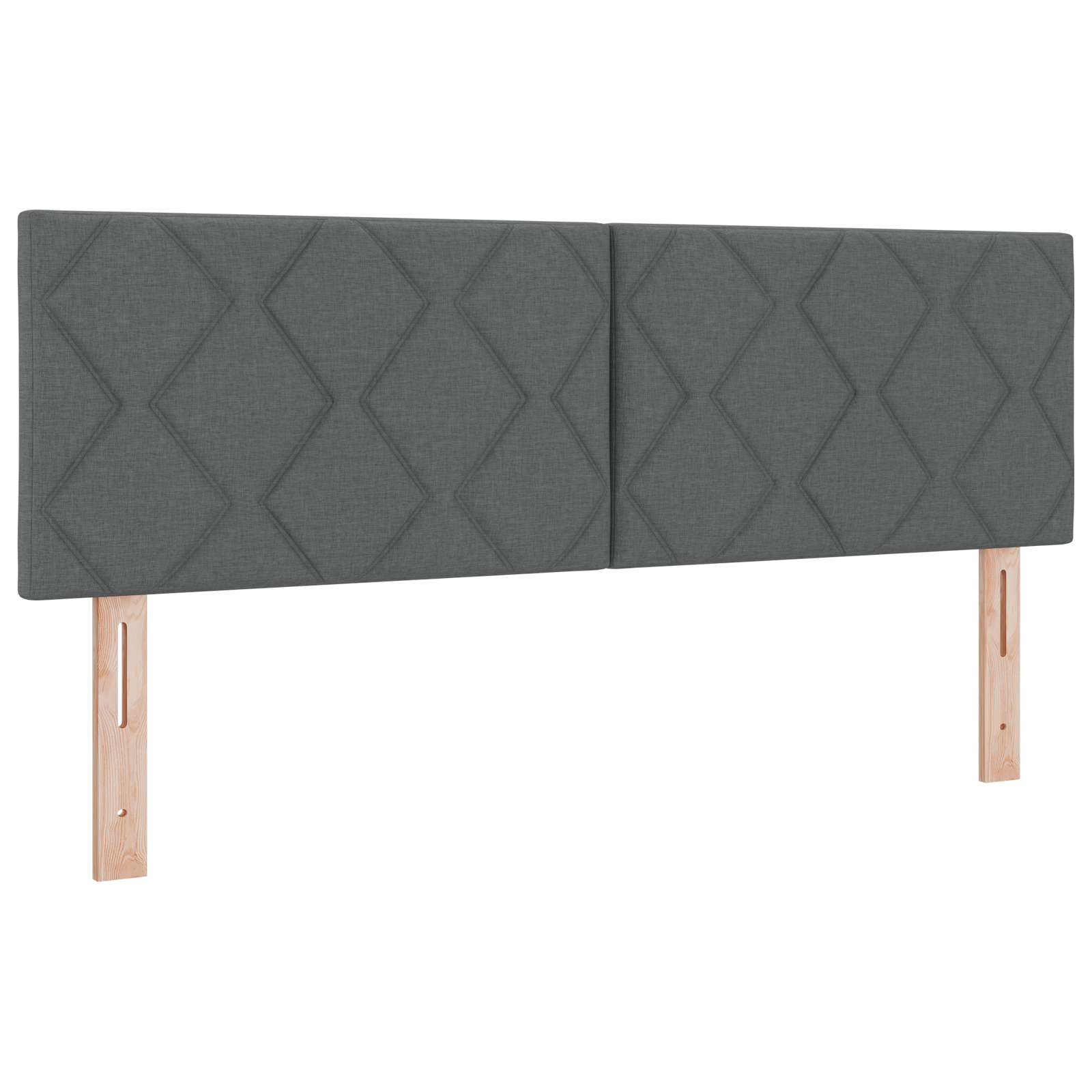 Tăblie LED vidaXL Design cu blocuri de diamant Gri închis 144 cm Țesătură Tăblie LED vidaXL Design cu blocuri de diamant Gri închis 144 cm Țesătură