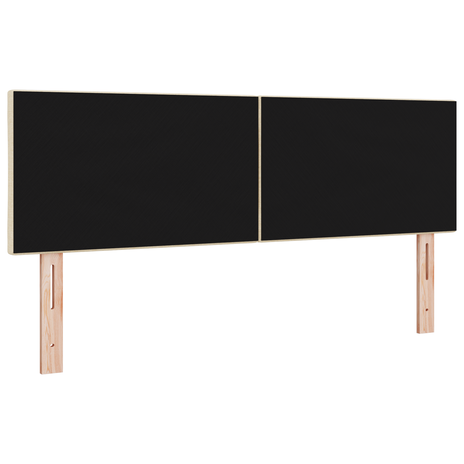 Tăblie vidaXL Design cu Blocuri de Diamant Crem 144 cm Țesătură Tăblie vidaXL Design cu Blocuri de Diamant Crem 144 cm Țesătură