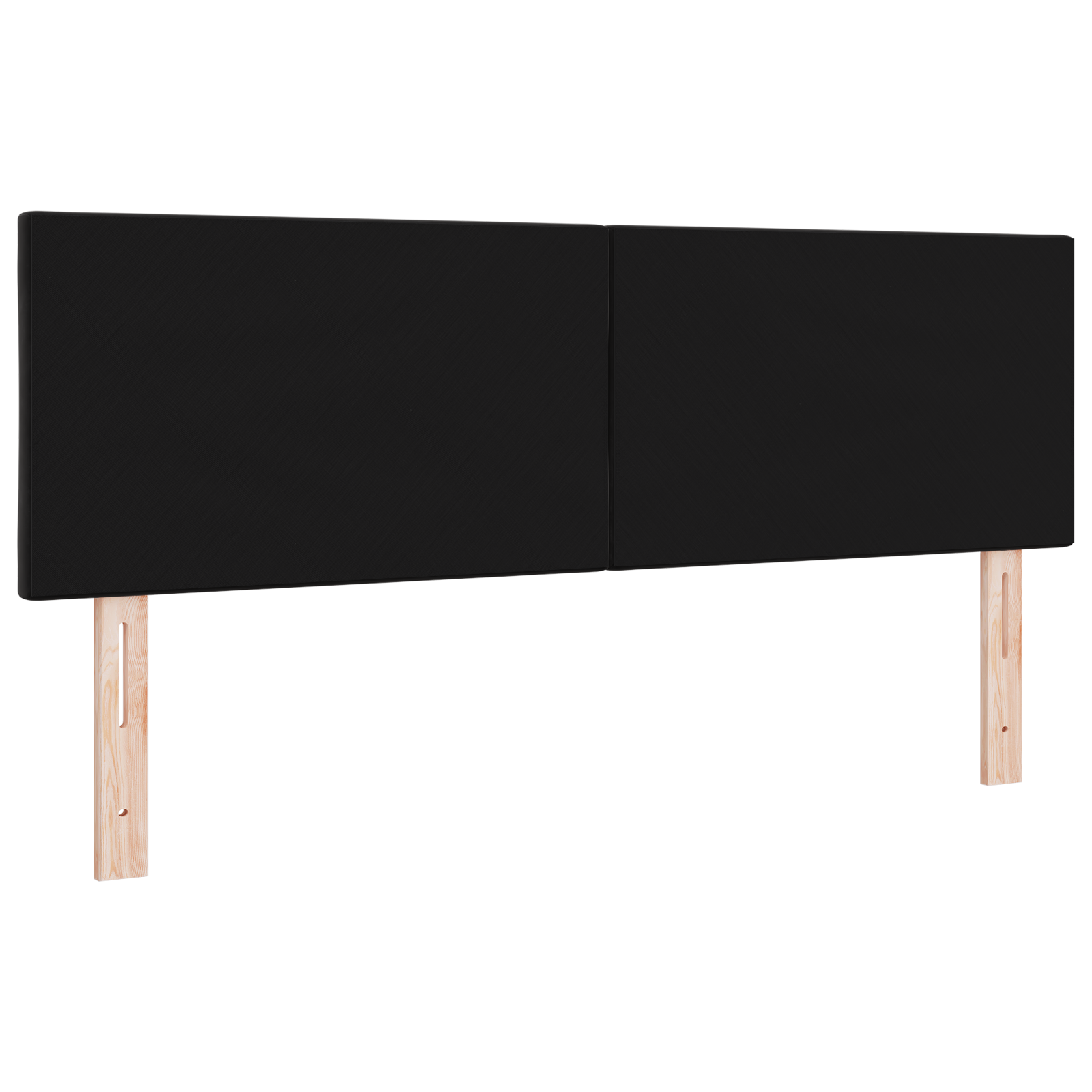 vidaXL Tăblie LED cu lumini cu bandă LED Manual Negru 144 cm Catifea