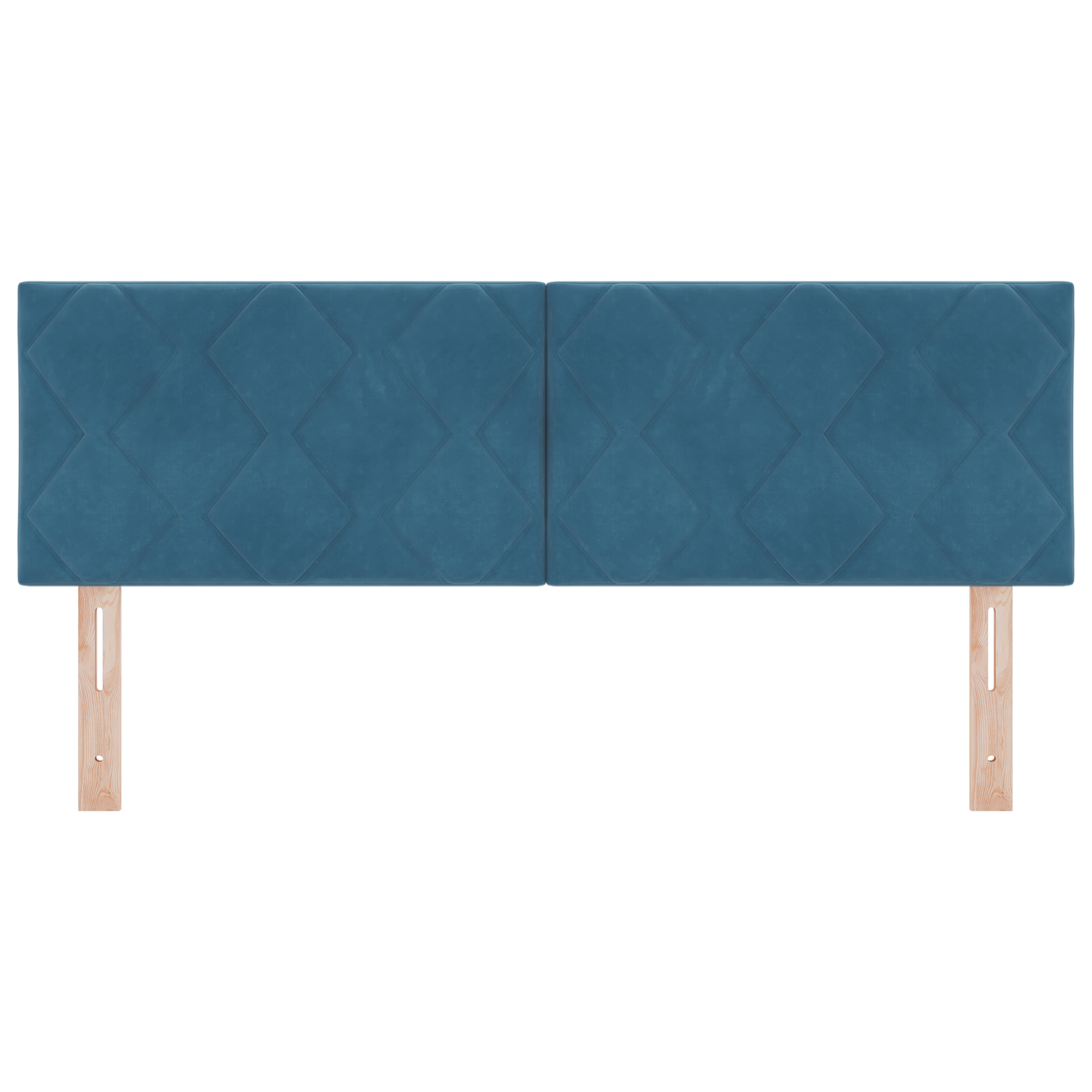 vidaXL Cap de pat LED cu design de blocuri de diamant, albastru închis, 144 cm vidaXL Cap de pat LED cu design de blocuri de diamant, albastru închis, 144 cm