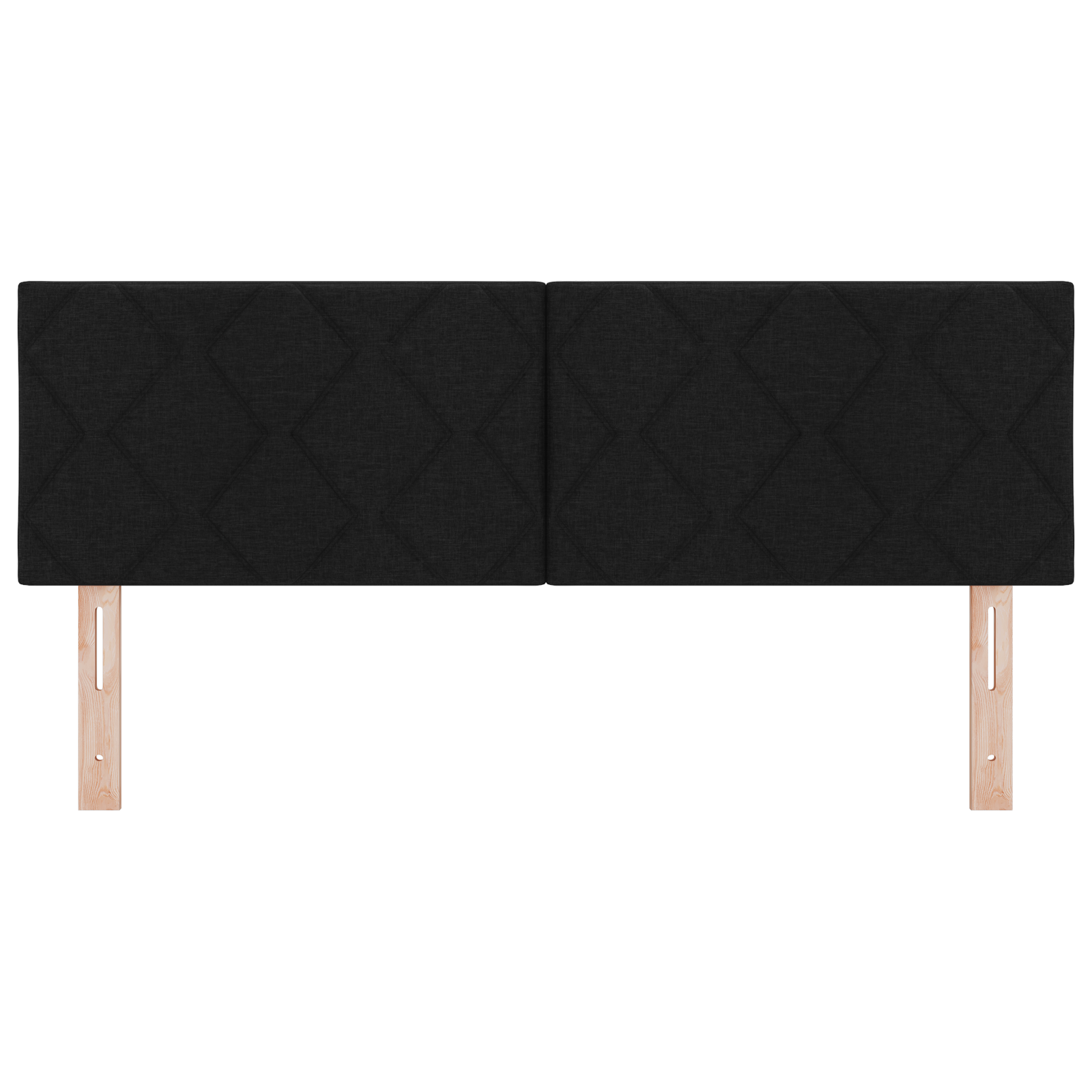 vidaXL Cap de Pat LED Set de 2 Negru Țesătură 160 cm Cap de Pat LED