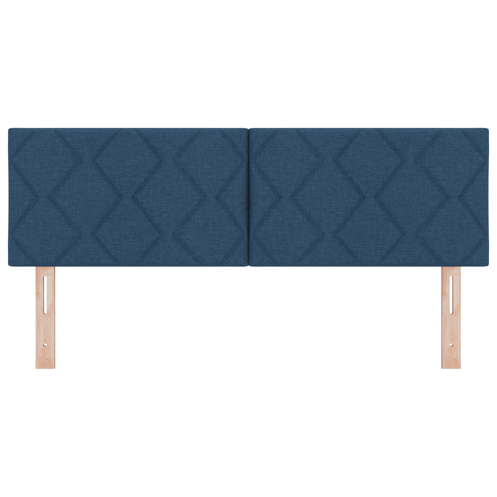Suport de Cap LED vidaXL cu design blocuri diamantate Albastru 160 cm Țesătură Suport de Cap LED vidaXL cu design blocuri diamantate Albastru 160 cm Țesătură