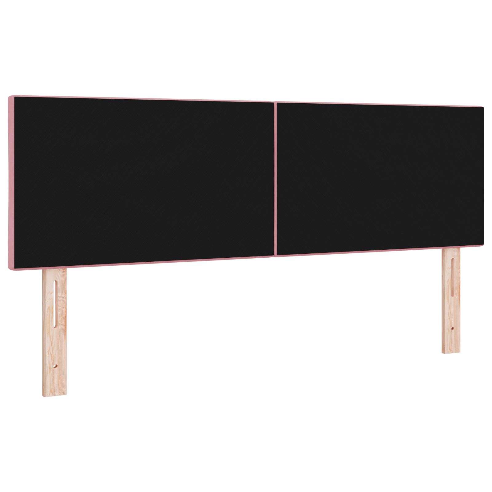 vidaXL Tăblie LED cu lumini cu bandă LED Geometric Roz 160 cm Catifea vidaXL Tăblie LED cu lumini cu bandă LED Geometric Roz 160 cm Catifea