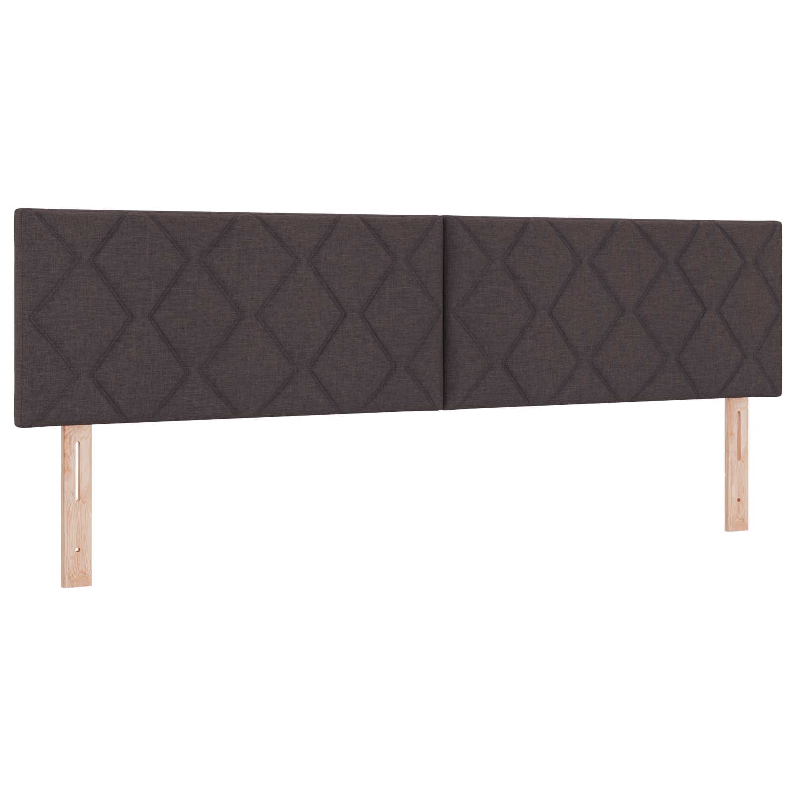 Cap de pat LED vidaXL cu design blocuri diamant maron închis 180 cm țesătură Cap de pat LED vidaXL cu design blocuri diamant maron închis 180 cm țesătură