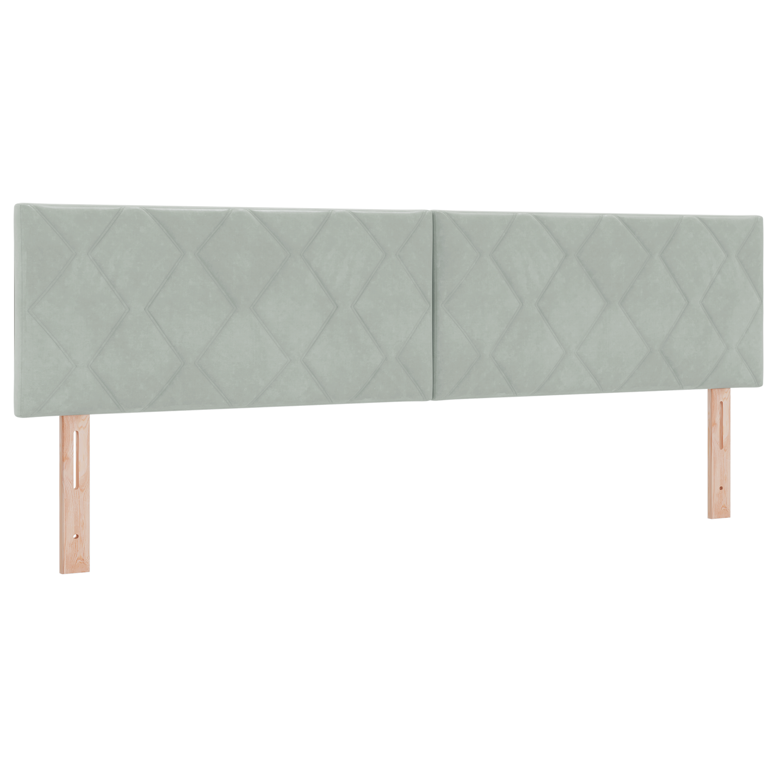 vidaXL Tăblie LED cu lumini cu bandă LED Gri deschis 180 cm Catifea