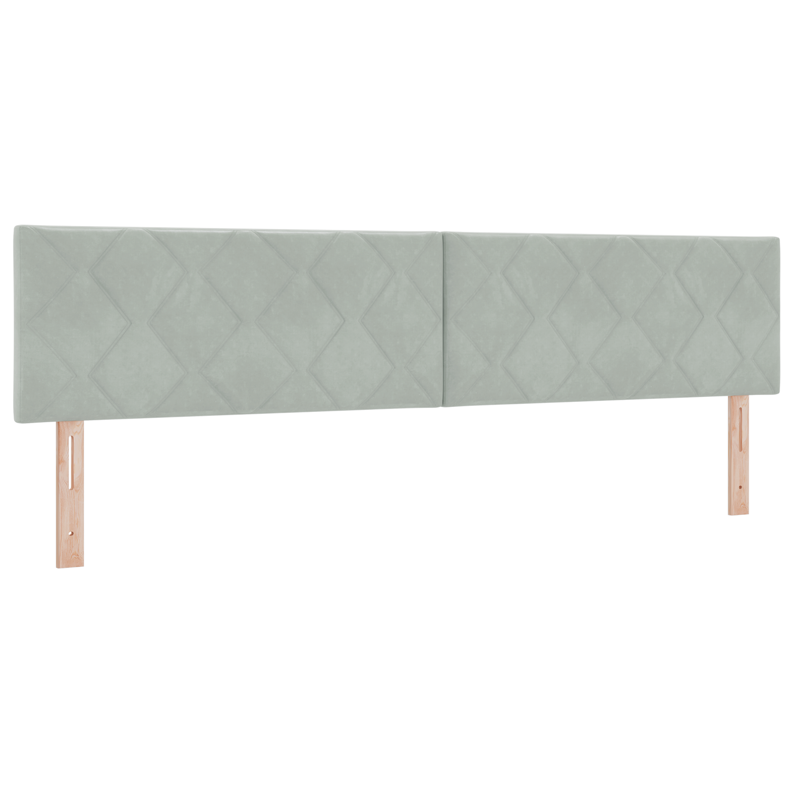 vidaXL Tăblie LED cu lumini cu bandă LED Gri deschis 200 cm Catifea