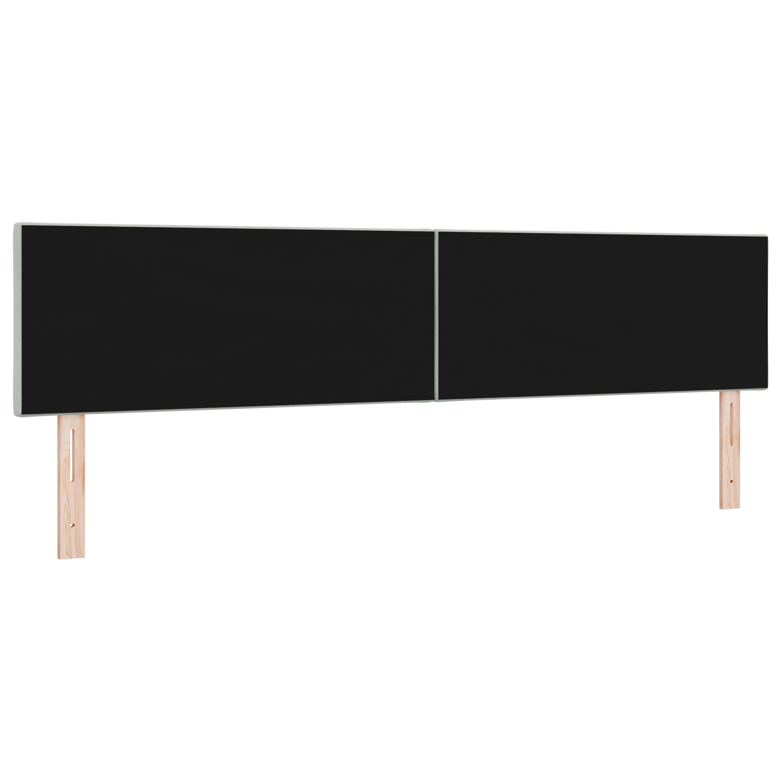 vidaXL Tăblie LED cu lumini cu bandă LED Gri deschis 200 cm Catifea