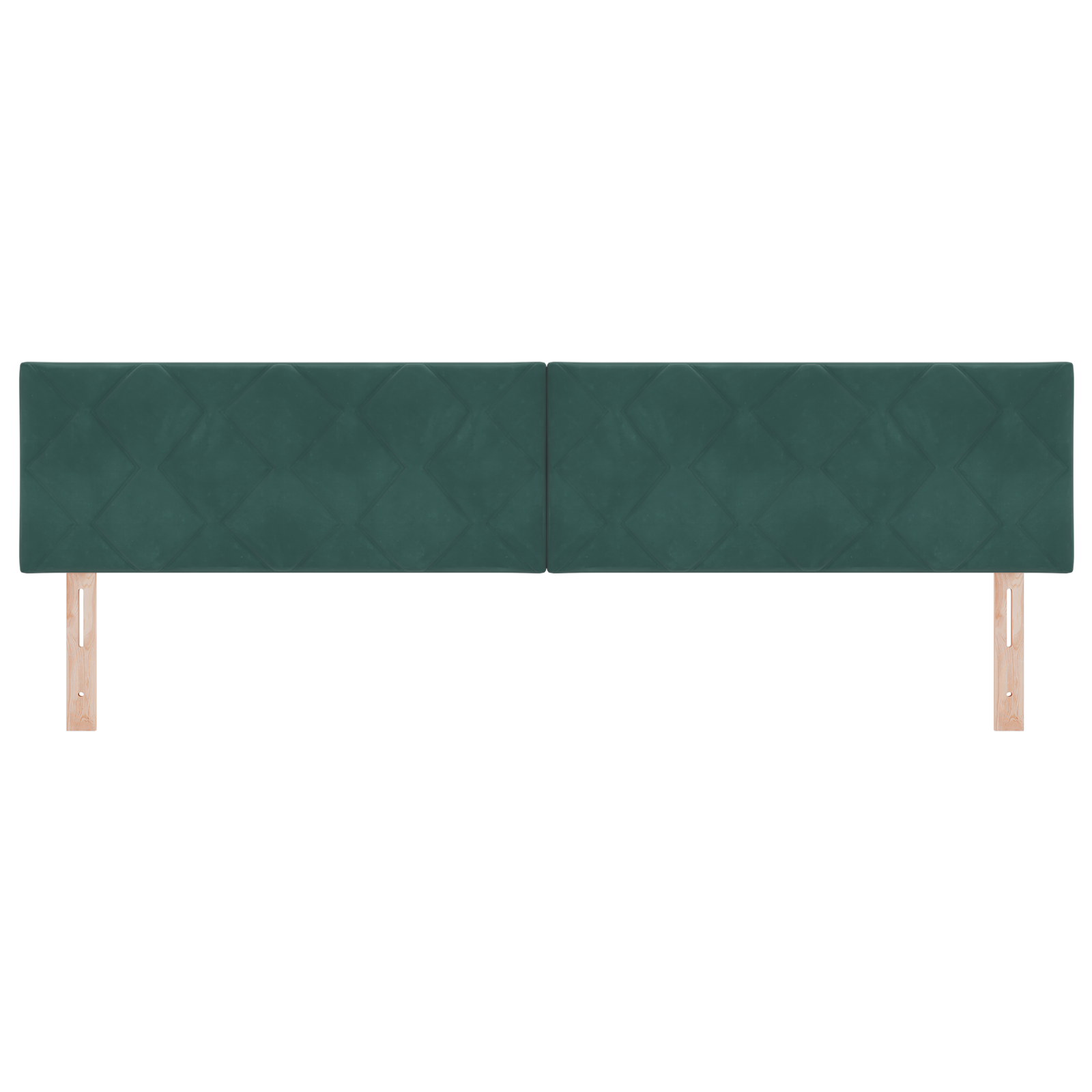 vidaXL Cap de pat LED design cu blocuri de diamante, verde închis, 200 cm din catifea vidaXL Cap de pat LED design cu blocuri de diamante, verde închis, 200 cm din catifea