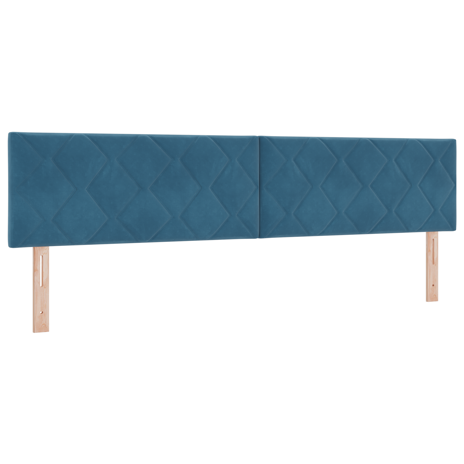 vidaXL Cap de pat LED Design cu blocuri de diamant Albastru închis 200 cm Catifea vidaXL Cap de pat LED Design cu blocuri de diamant Albastru închis 200 cm Catifea