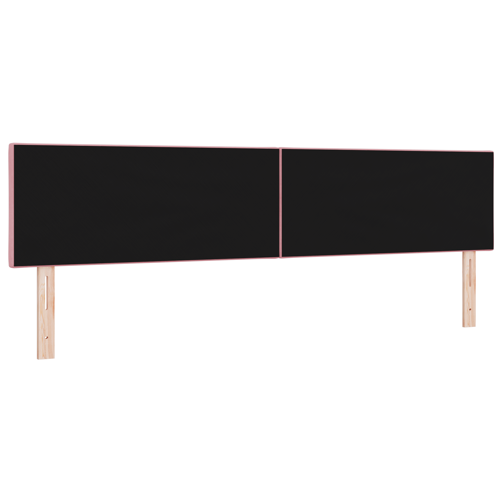 vidaXL Tăblie LED cu lumini cu bandă LED Geometric Roz 200 cm Catifea vidaXL Tăblie LED cu lumini cu bandă LED Geometric Roz 200 cm Catifea