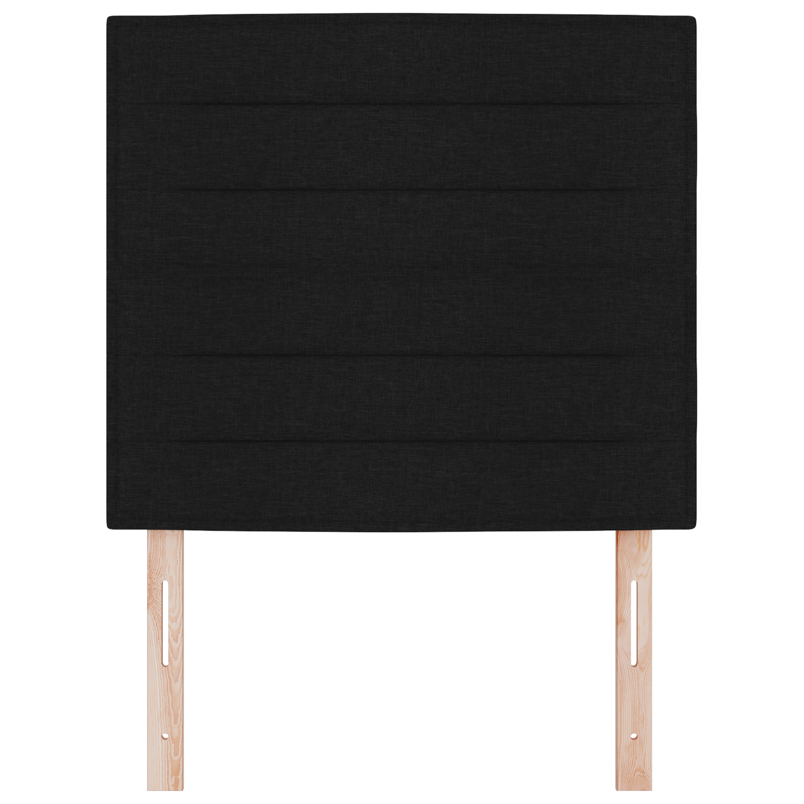 vidaXL Tăblie LED cu lumini cu bandă LED Manual Negru 100 cm țesătură