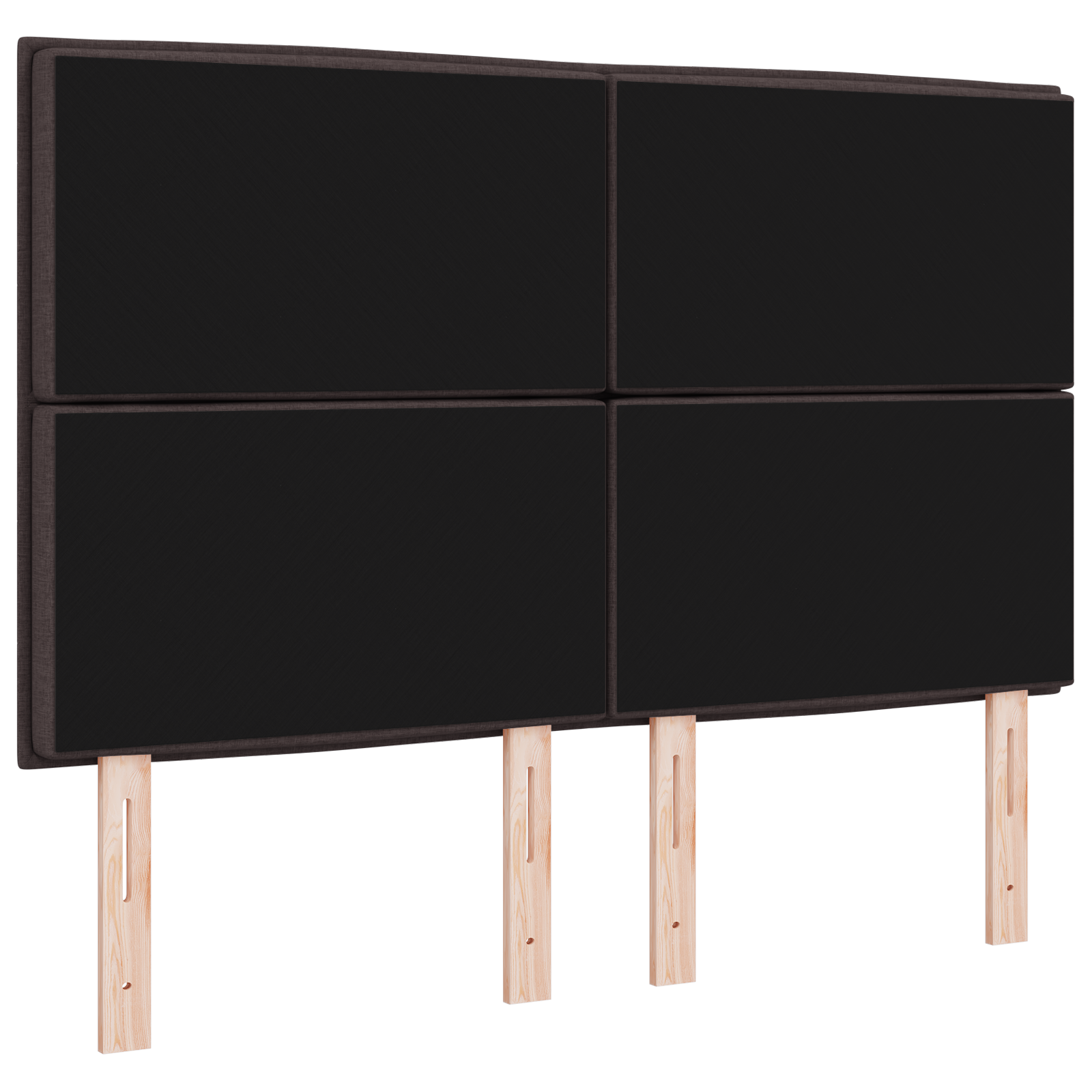 vidaXL Capitonnaj LED Design Linii Maro închis 72 cm Țesătură
