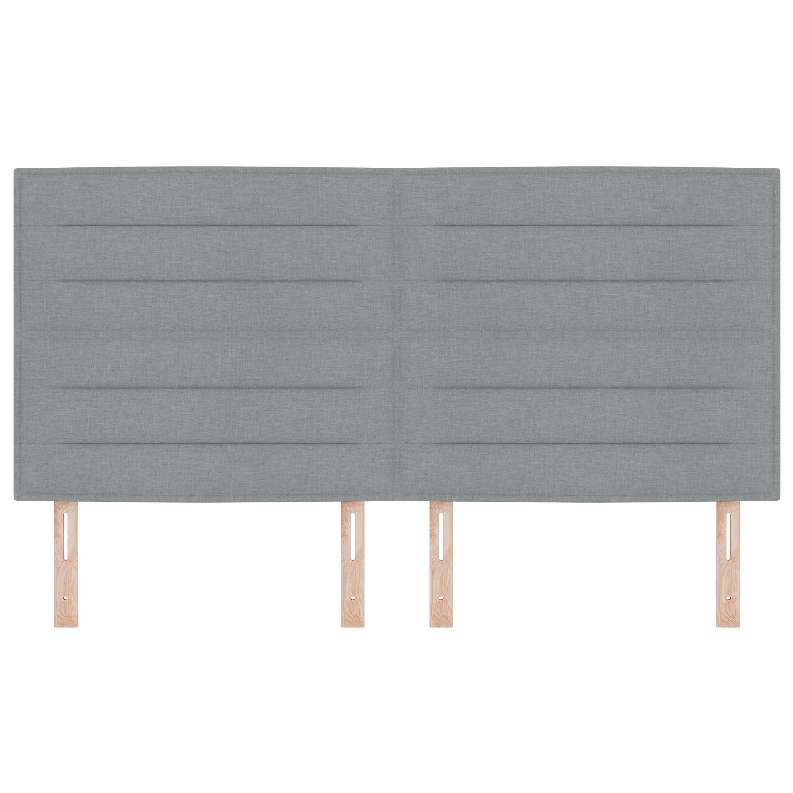 vidaXL Cap de pat LED Design Linii Gri Deschis 90 cm Țesătură