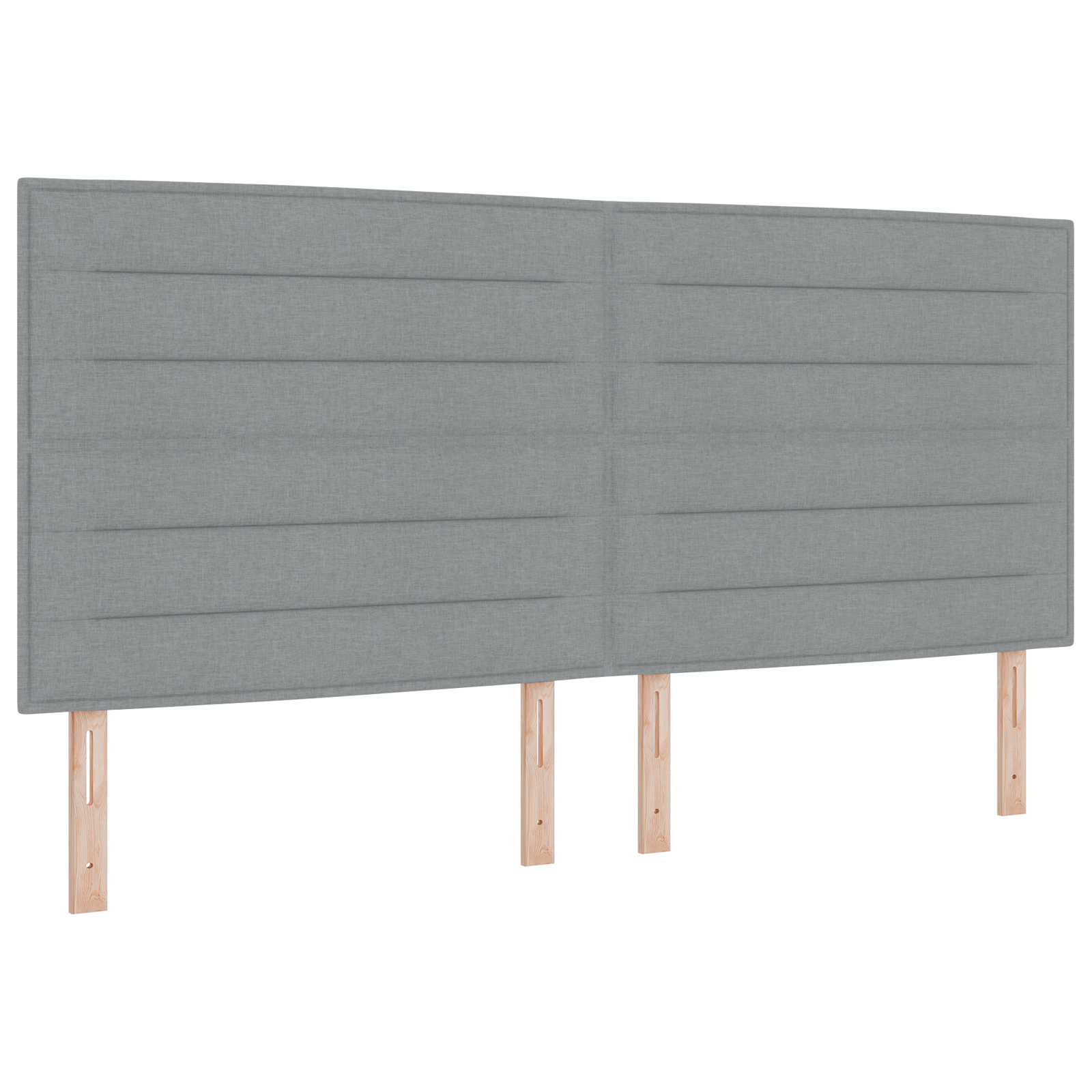 vidaXL Cap de pat LED Design Linii Gri Deschis 200 cm Țesătură vidaXL Cap de pat LED Design Linii Gri Deschis 200 cm Țesătură