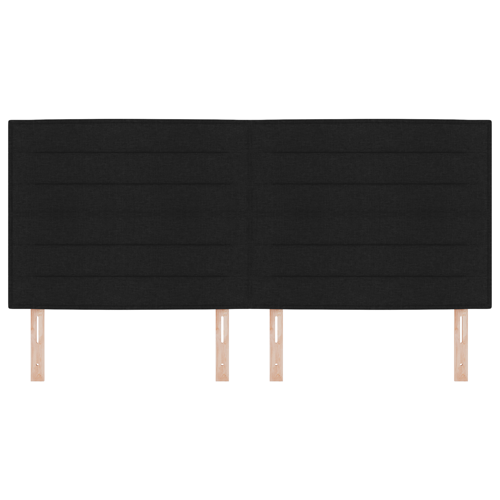 vidaXL Capitonat LED Design Linii Negru 100 cm Țesătură