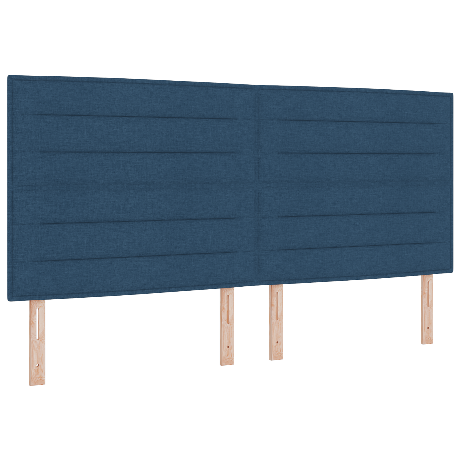 vidaXL Cap de Pat LED Design Linii Albastru 200 cm Țesătură vidaXL Cap de Pat LED Design Linii Albastru 200 cm Țesătură