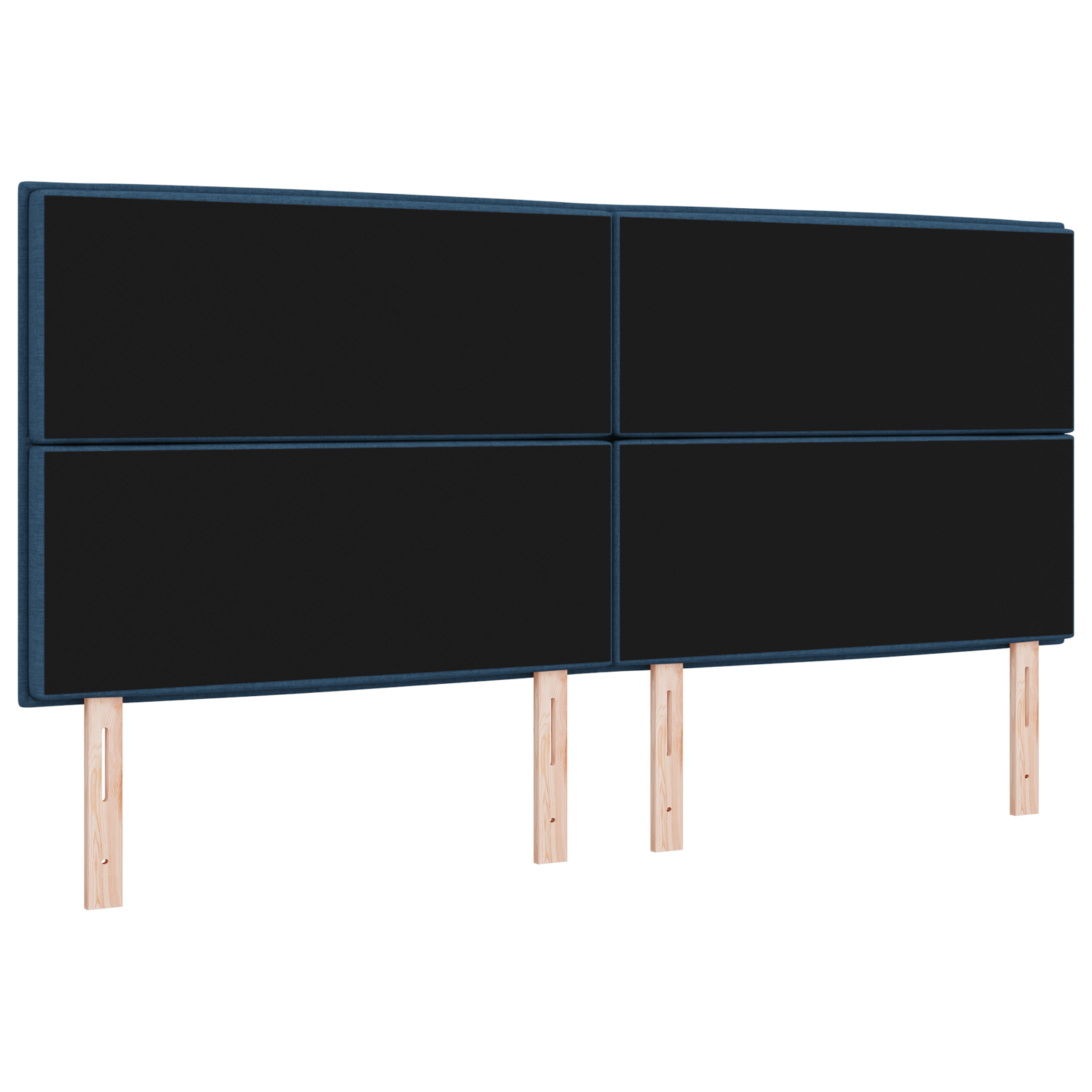 vidaXL Cap de Pat LED Design Linii Albastru 200 cm Țesătură vidaXL Cap de Pat LED Design Linii Albastru 200 cm Țesătură