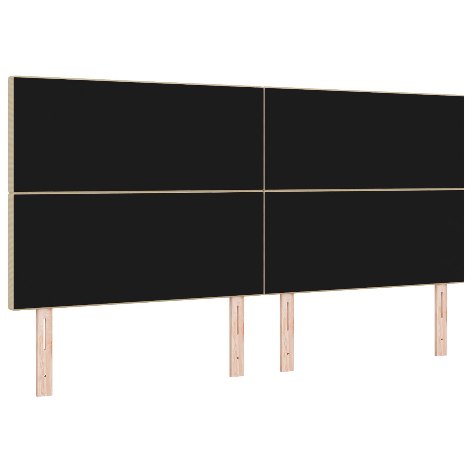 vidaXL Tăblie LED cu lumini cu bandă LED Gri verde 200 cm țesătură
