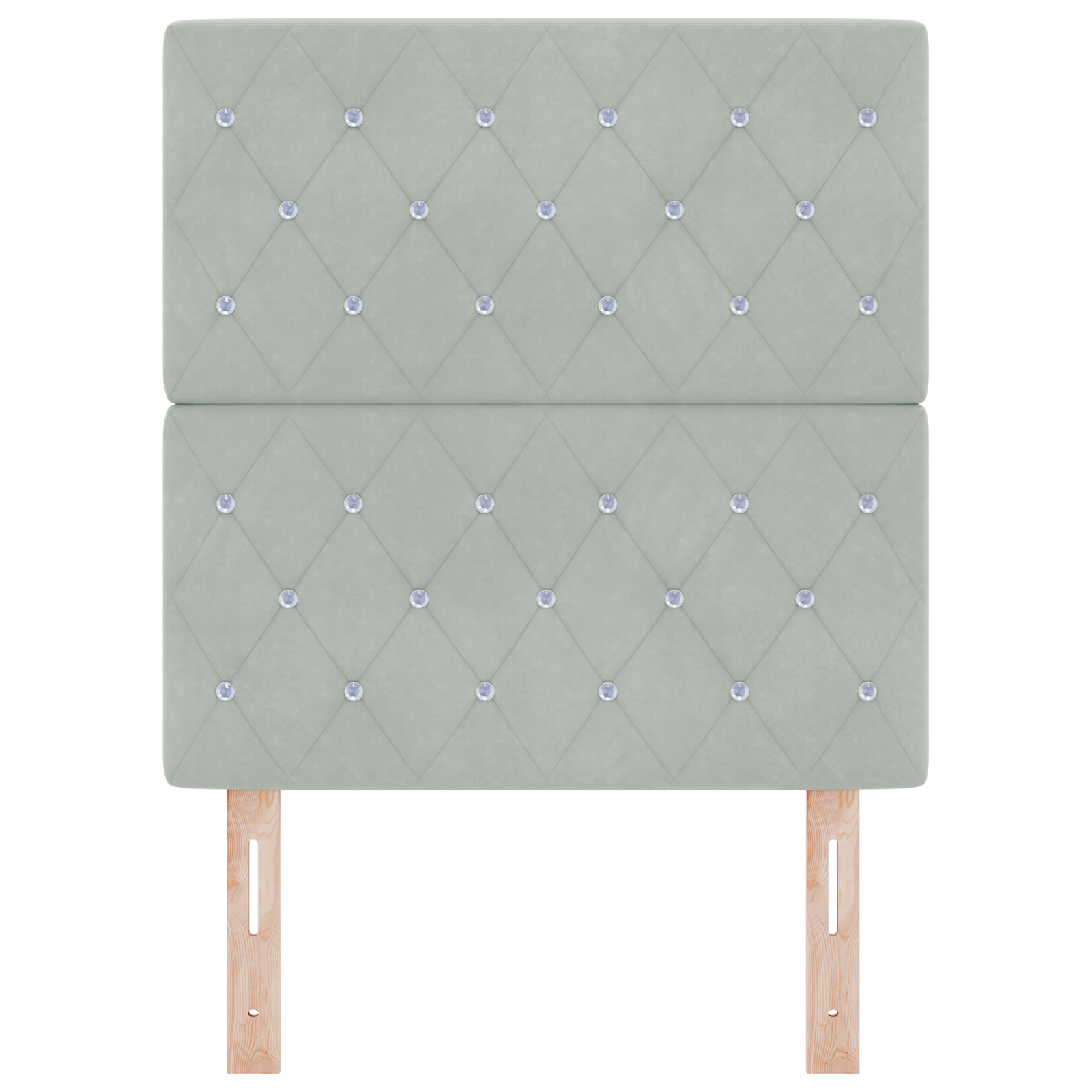 vidaXL Tête de lit LED gri deschis, 80 cm, din velur vidaXL Tête de lit LED gri deschis, 80 cm, din velur